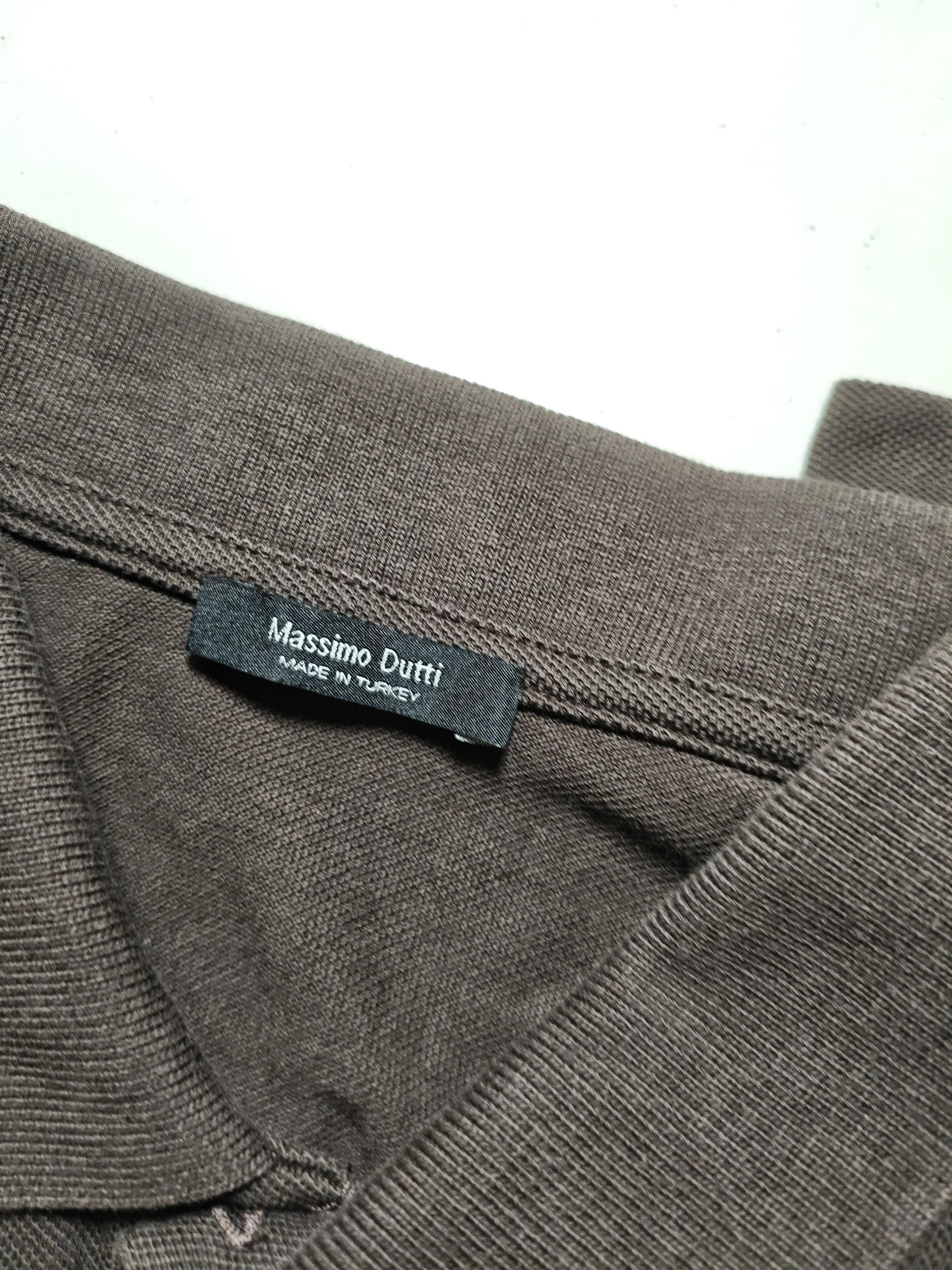 Massimo Dutti Men's Polo M Brown 100% Cotton Basic - Image 5