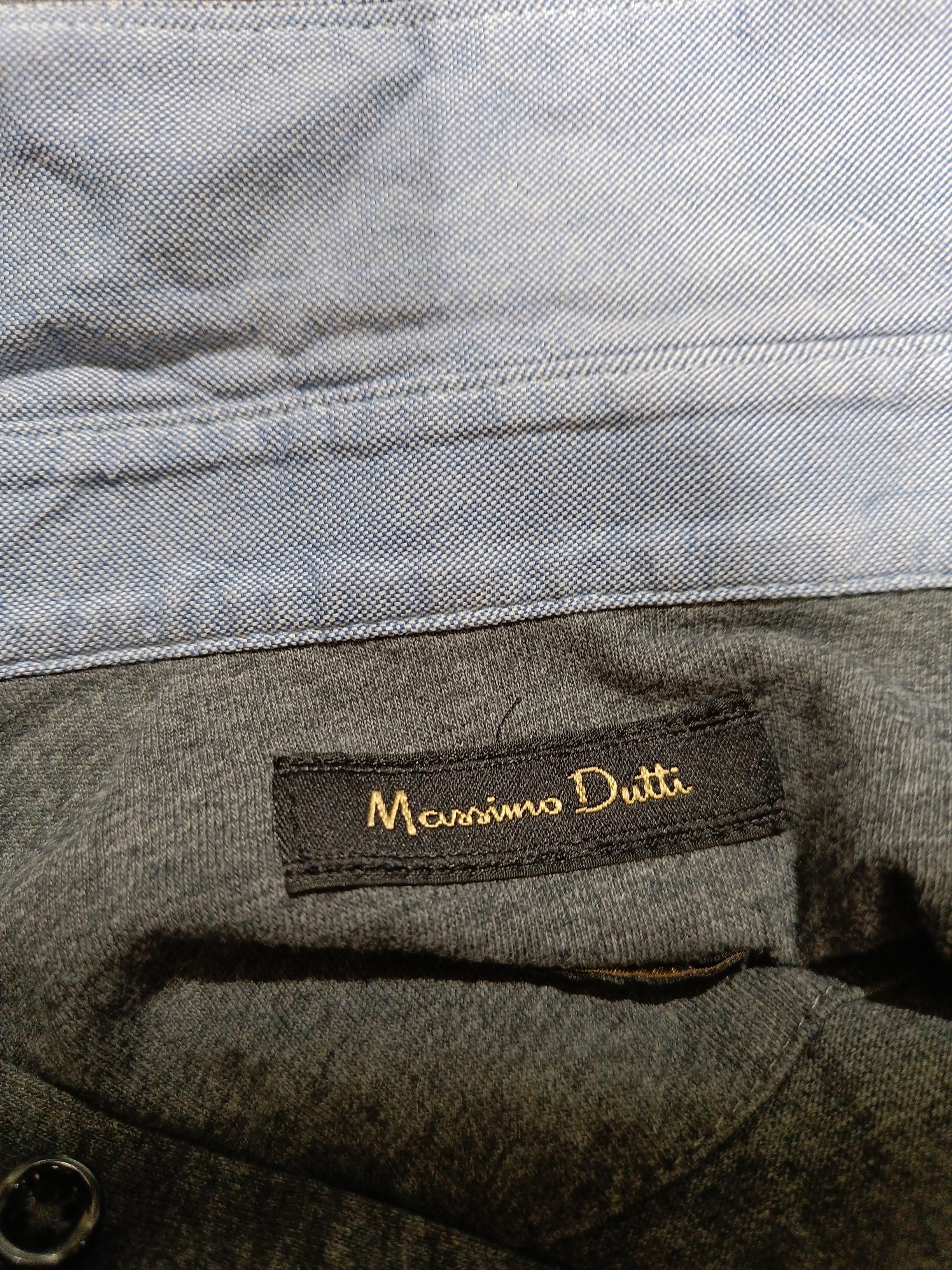 Massimo Dutti Men's Polo S Grey 100% Cotton Basic - Image 5