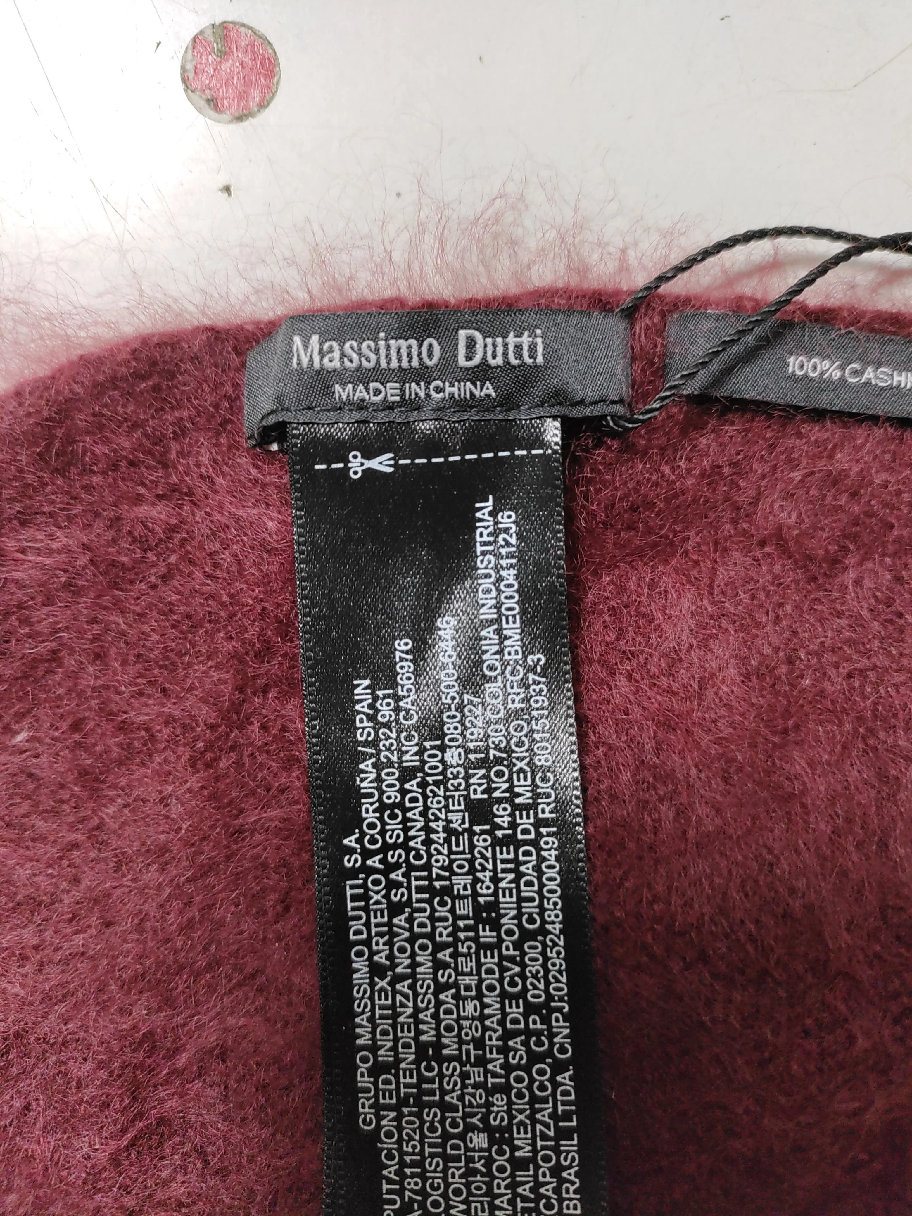 Massimo Dutti Men's Scarf Red 100% Cashmere Scarf New with tags - Image 5