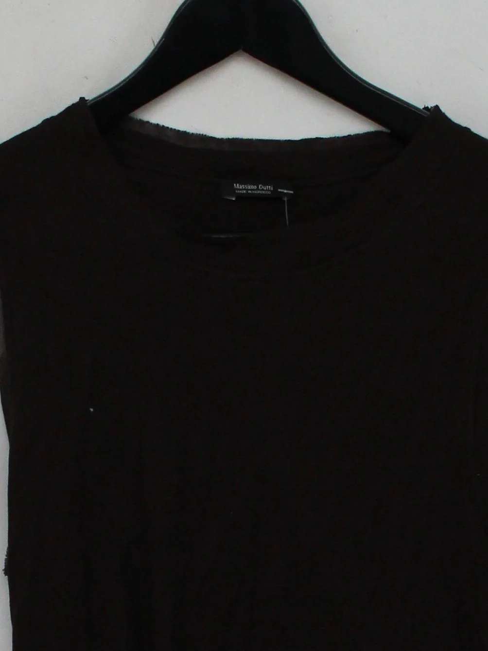 Massimo Dutti Men's T-Shirt S Black 100% Cotton Basic - Image 3