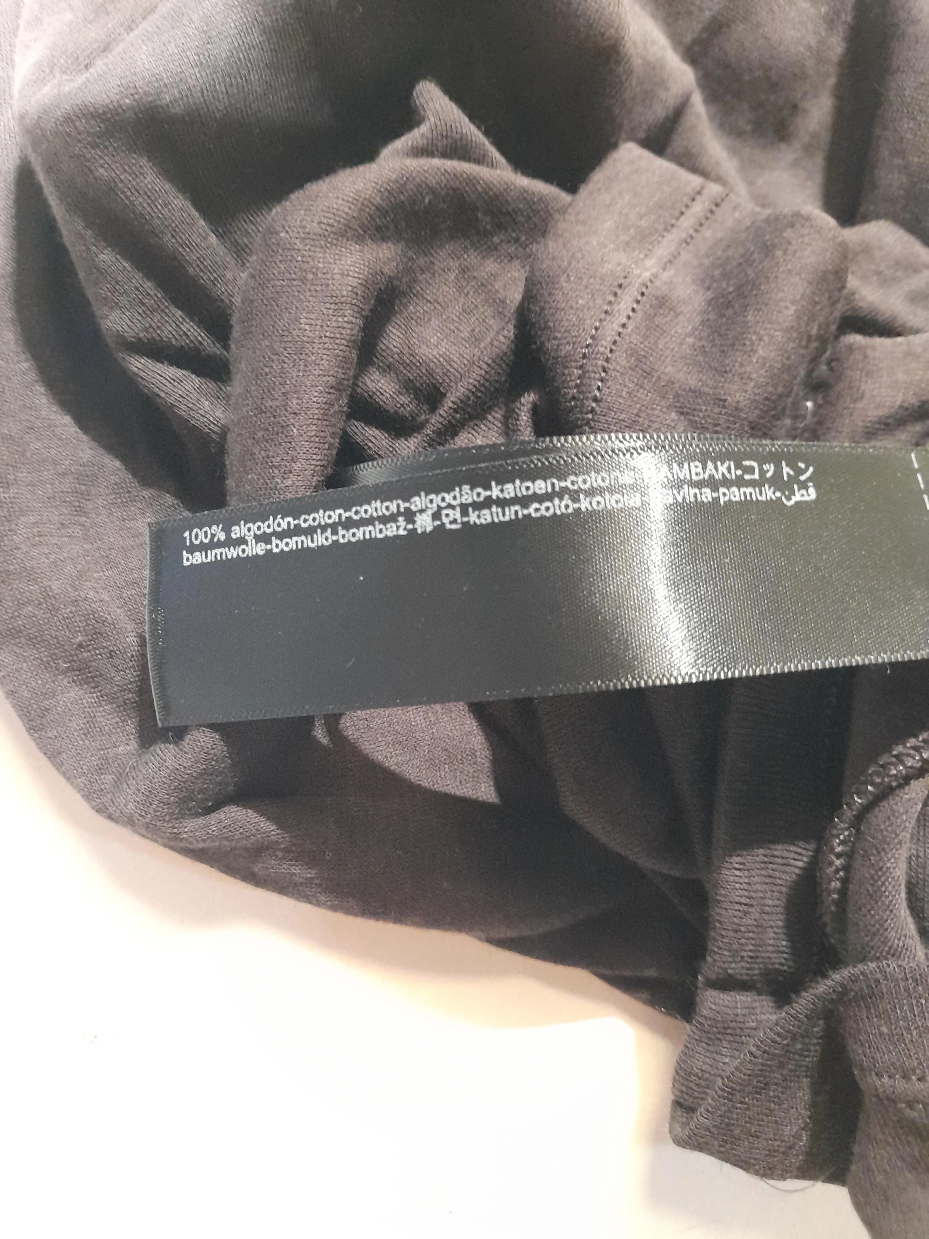 Massimo Dutti Men's T-Shirt S Black 100% Cotton Basic - Image 6