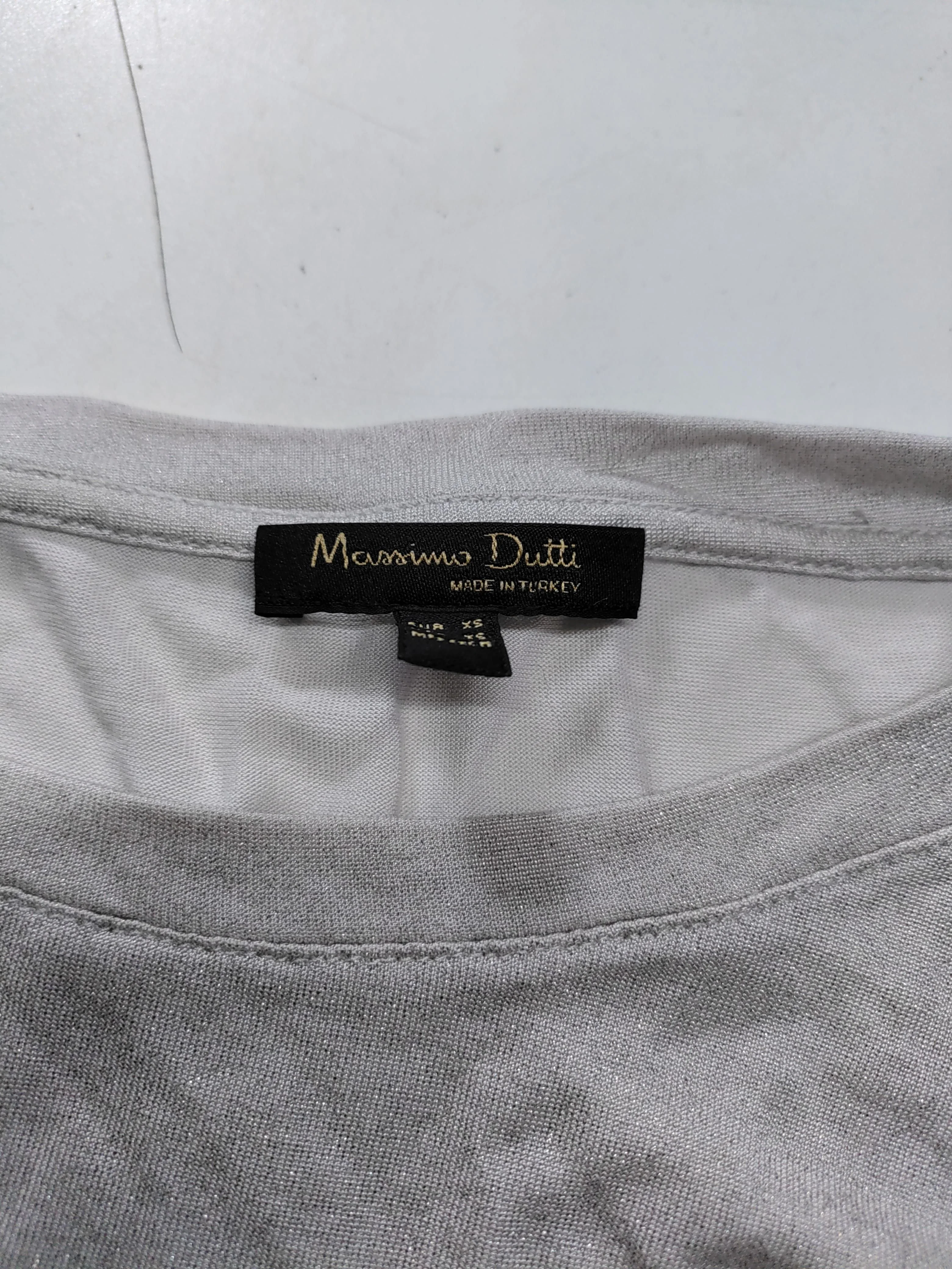 Massimo Dutti Men's T-Shirt XS Grey 100% Other Basic - Image 5