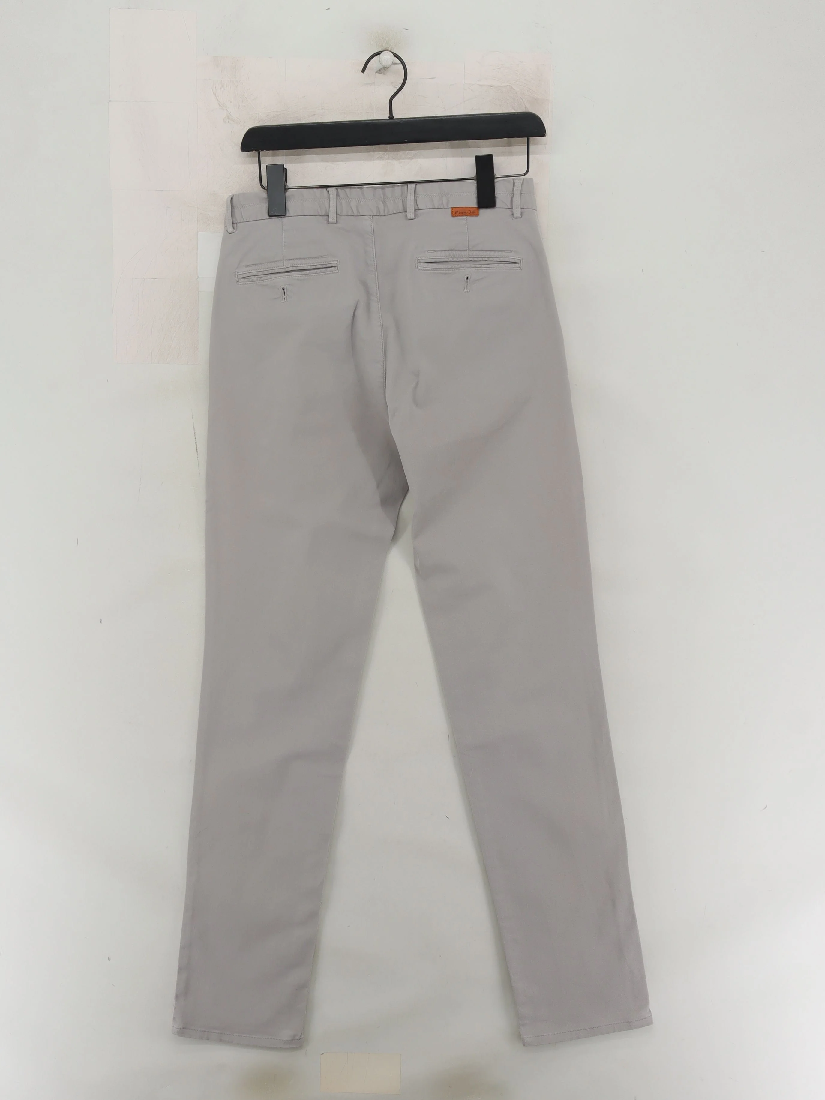 Massimo Dutti Men's Trousers M Grey 100% Cotton Straight Chino - Image 2
