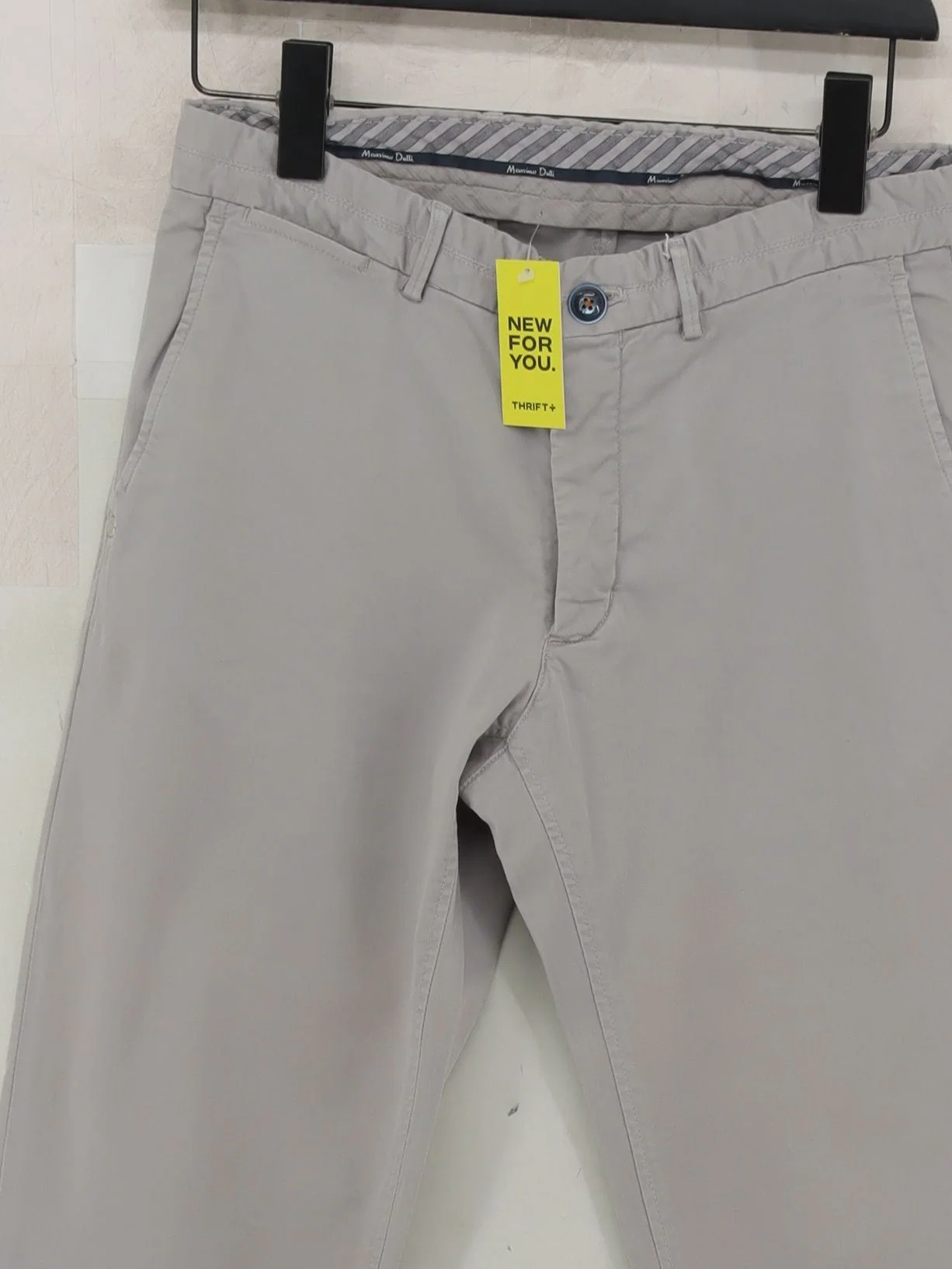 Massimo Dutti Men's Trousers M Grey 100% Cotton Straight Chino - Image 3