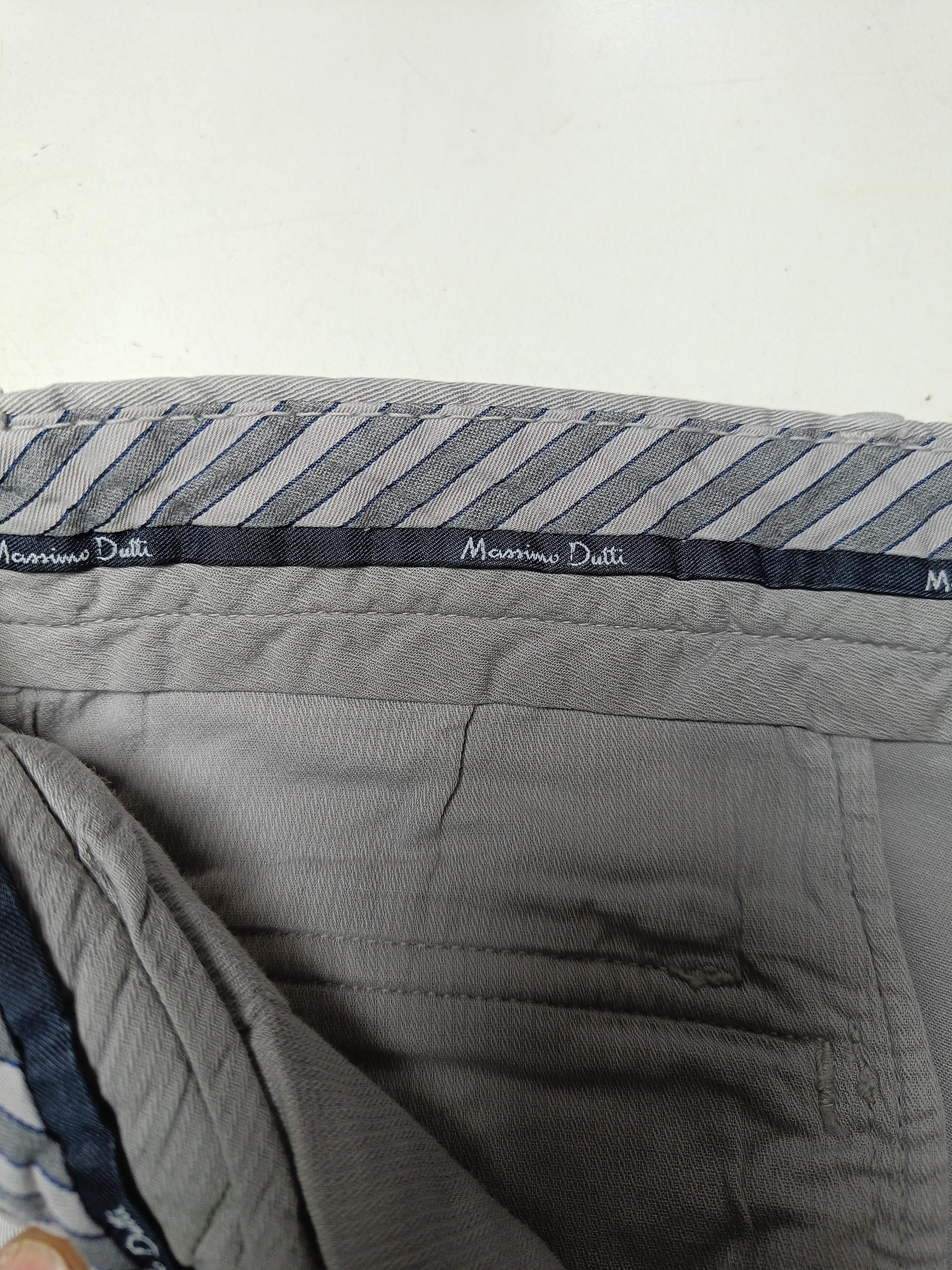 Massimo Dutti Men's Trousers M Grey 100% Cotton Straight Chino - Image 6