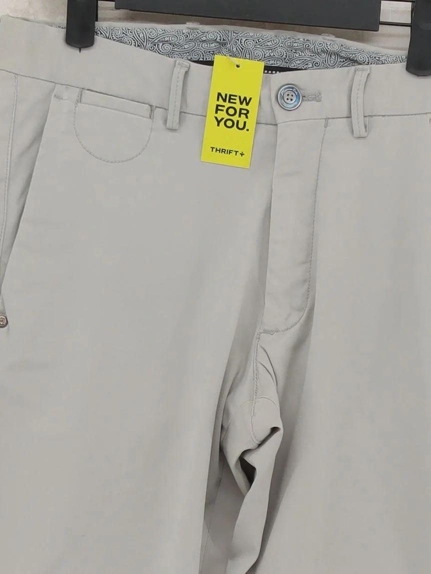 Massimo Dutti Men's Trousers W 30 in Grey 100% Cotton Straight Chino - Image 3