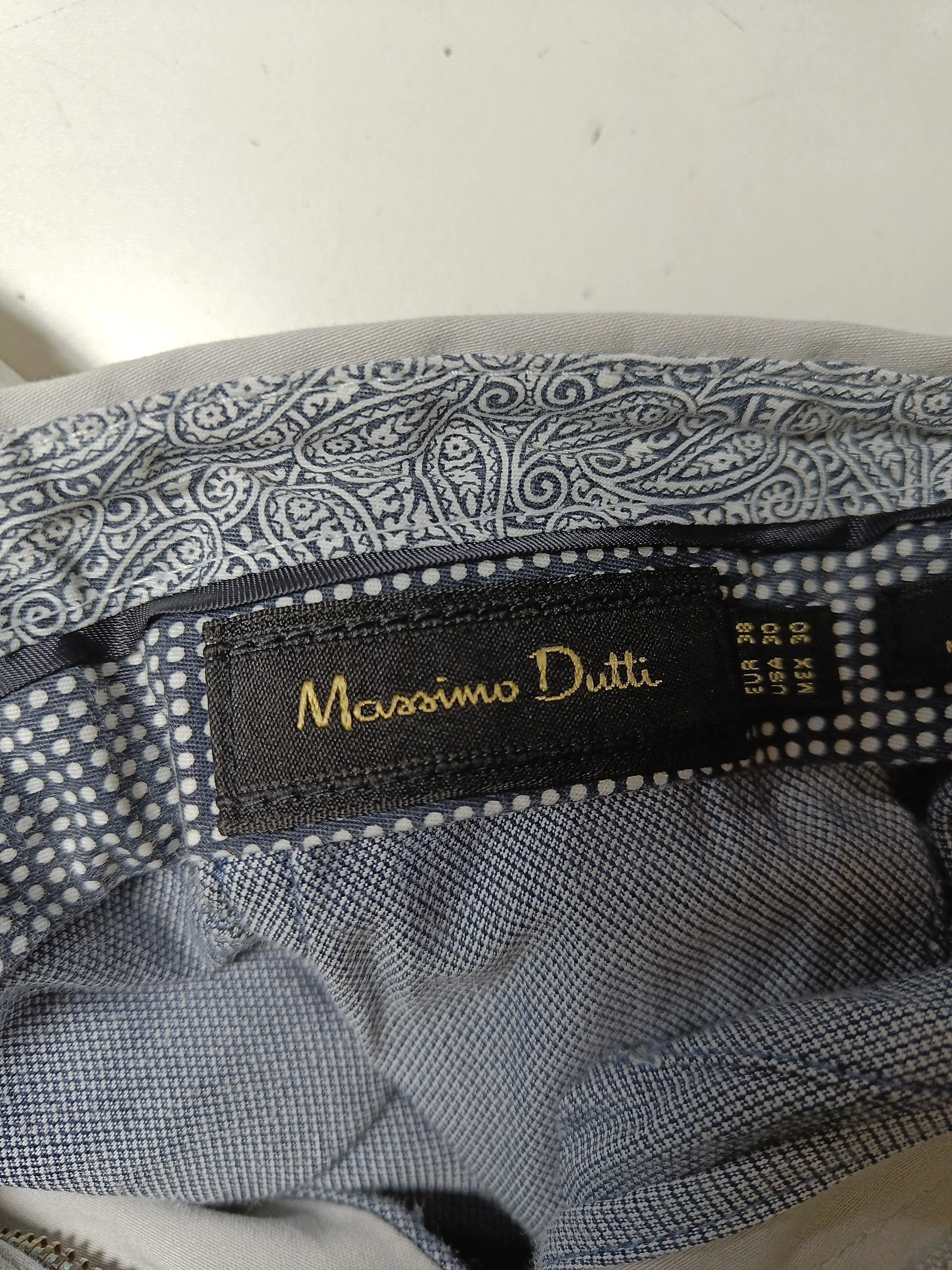 Massimo Dutti Men's Trousers W 30 in Grey 100% Cotton Straight Chino - Image 6