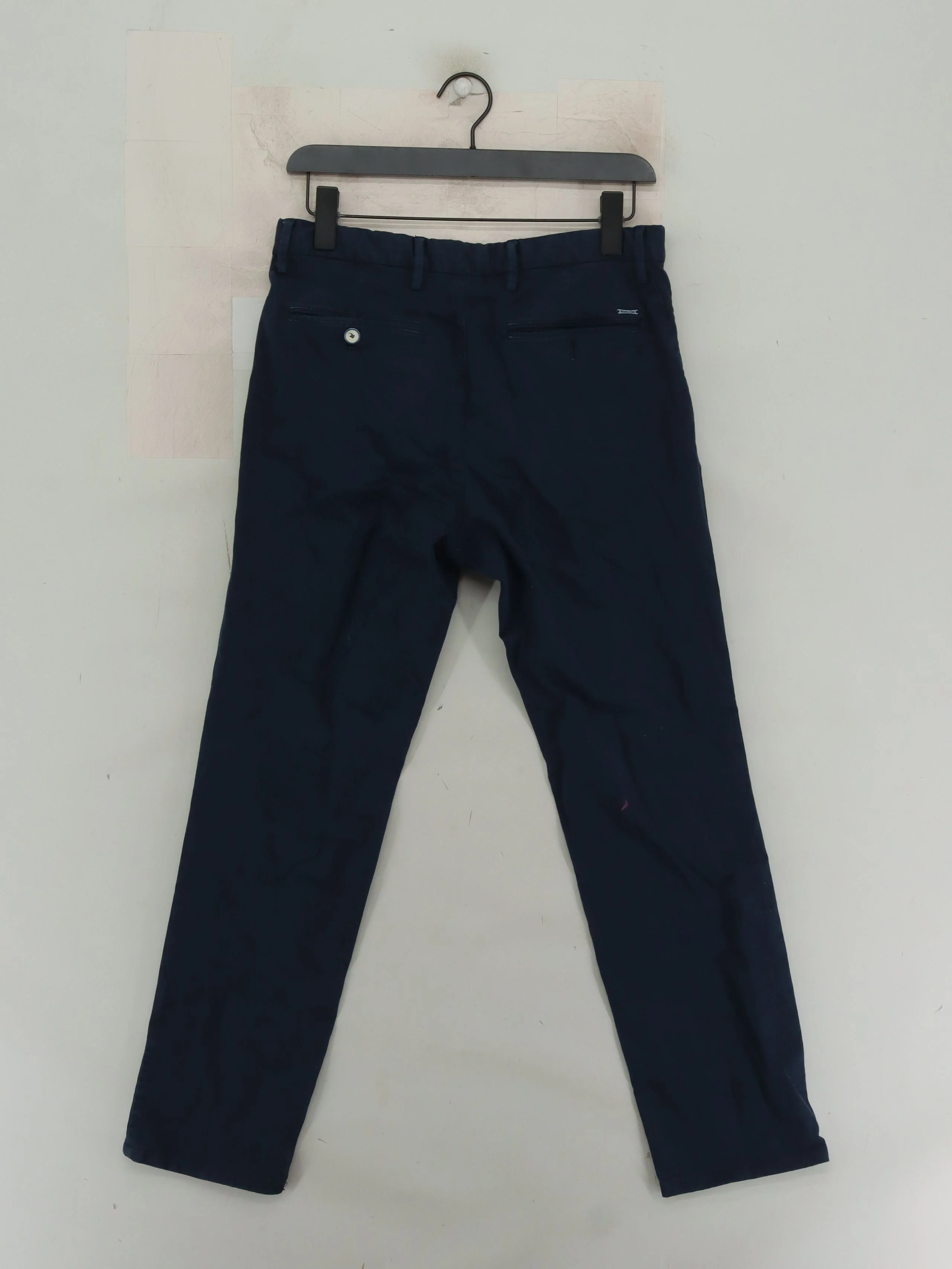 Massimo Dutti Men's Trousers W 32 in Blue 100% Cotton Tapered Chino - Image 2
