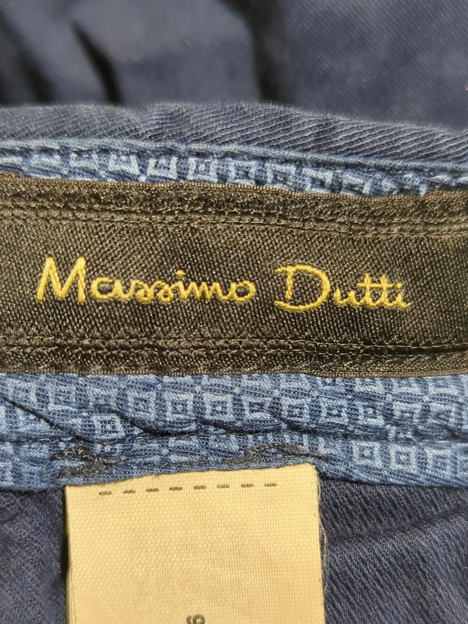 Massimo Dutti Men's Trousers W 32 in Blue 100% Cotton Tapered Chino - Image 6