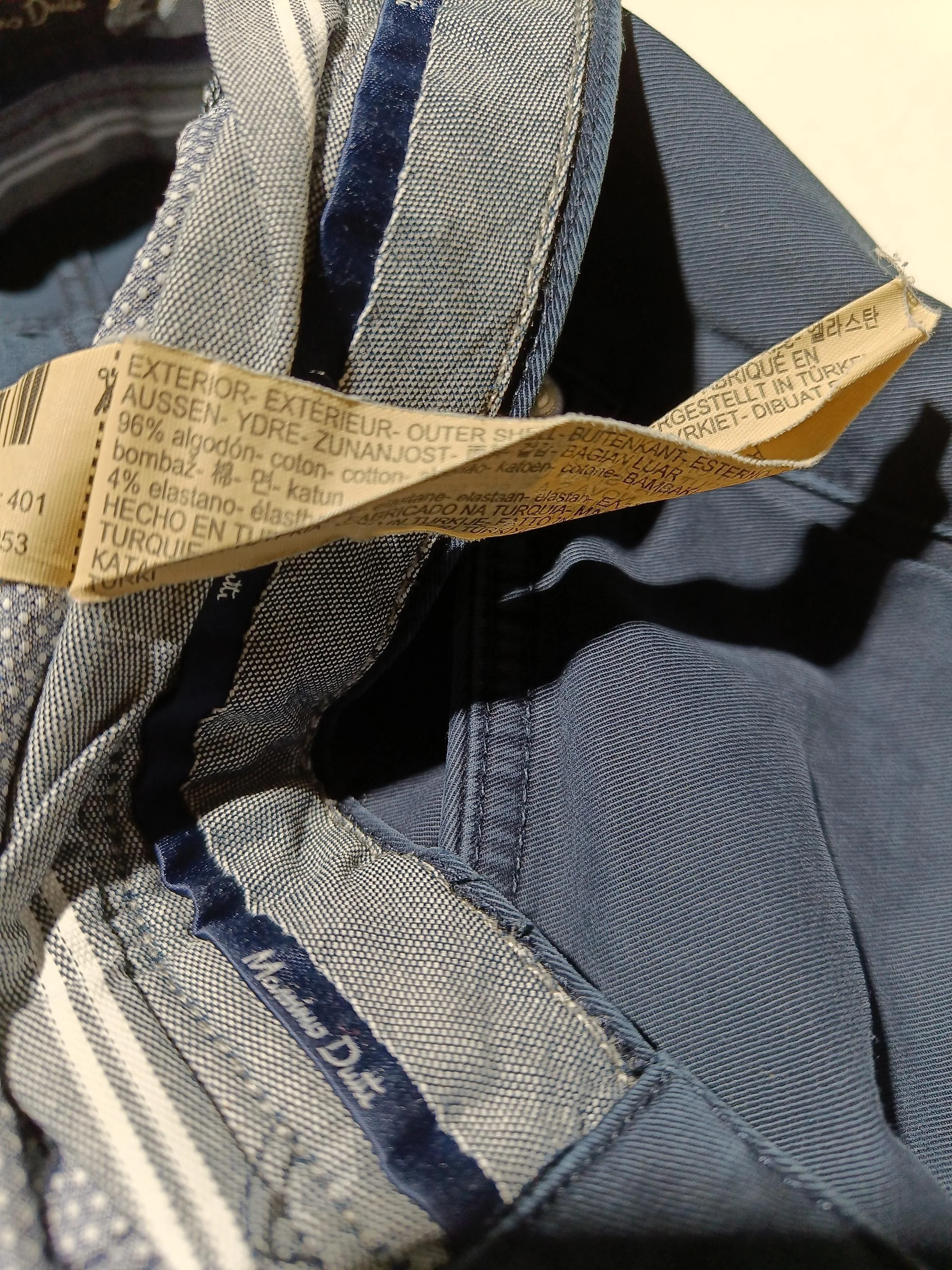 Massimo Dutti Men's Trousers W 32 in Blue Cotton with Elastane Straight Chino - Image 6