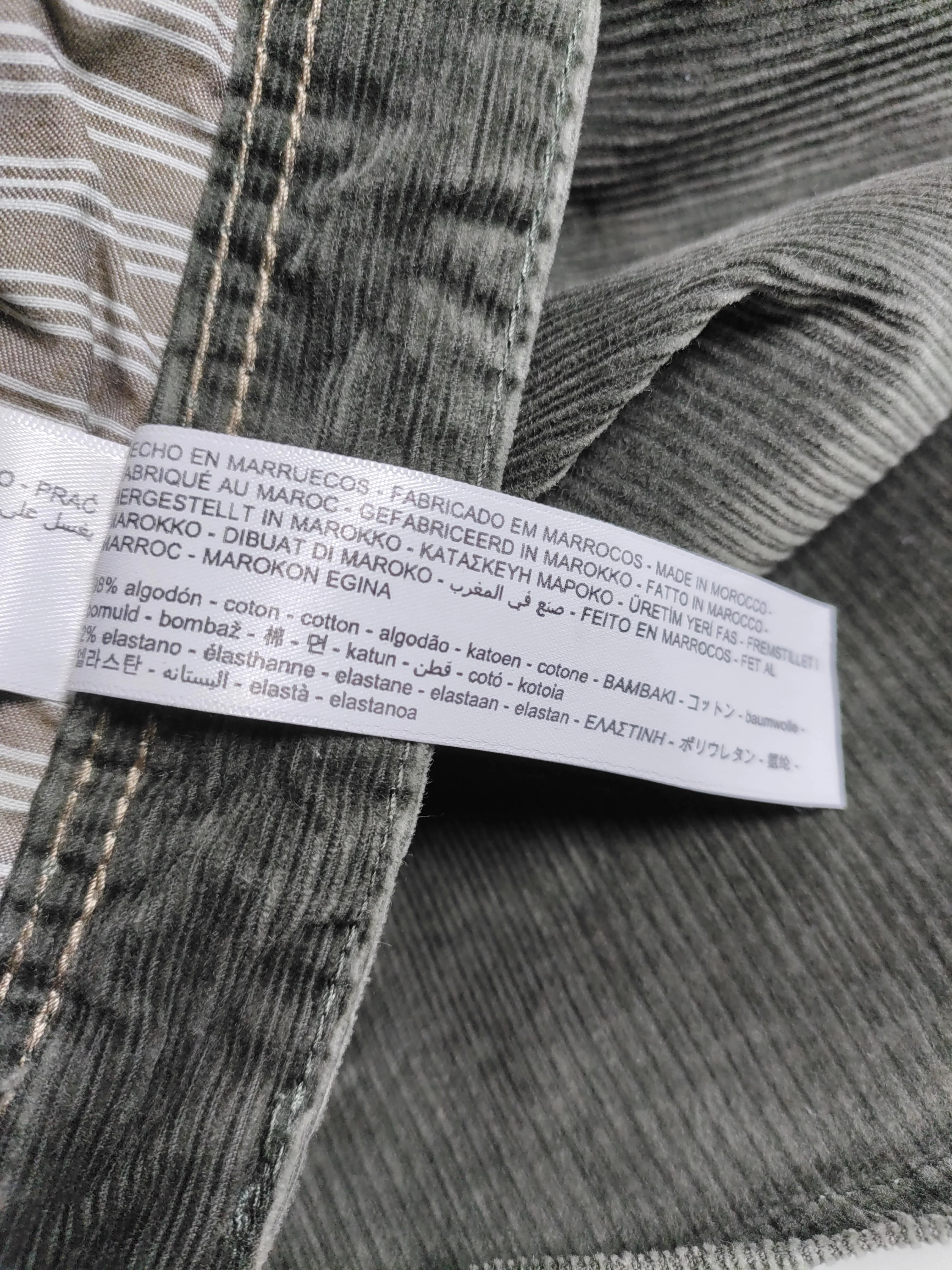 Massimo Dutti Men's Trousers W 32 in Green Cotton with Elastane Straight Chino - Image 6