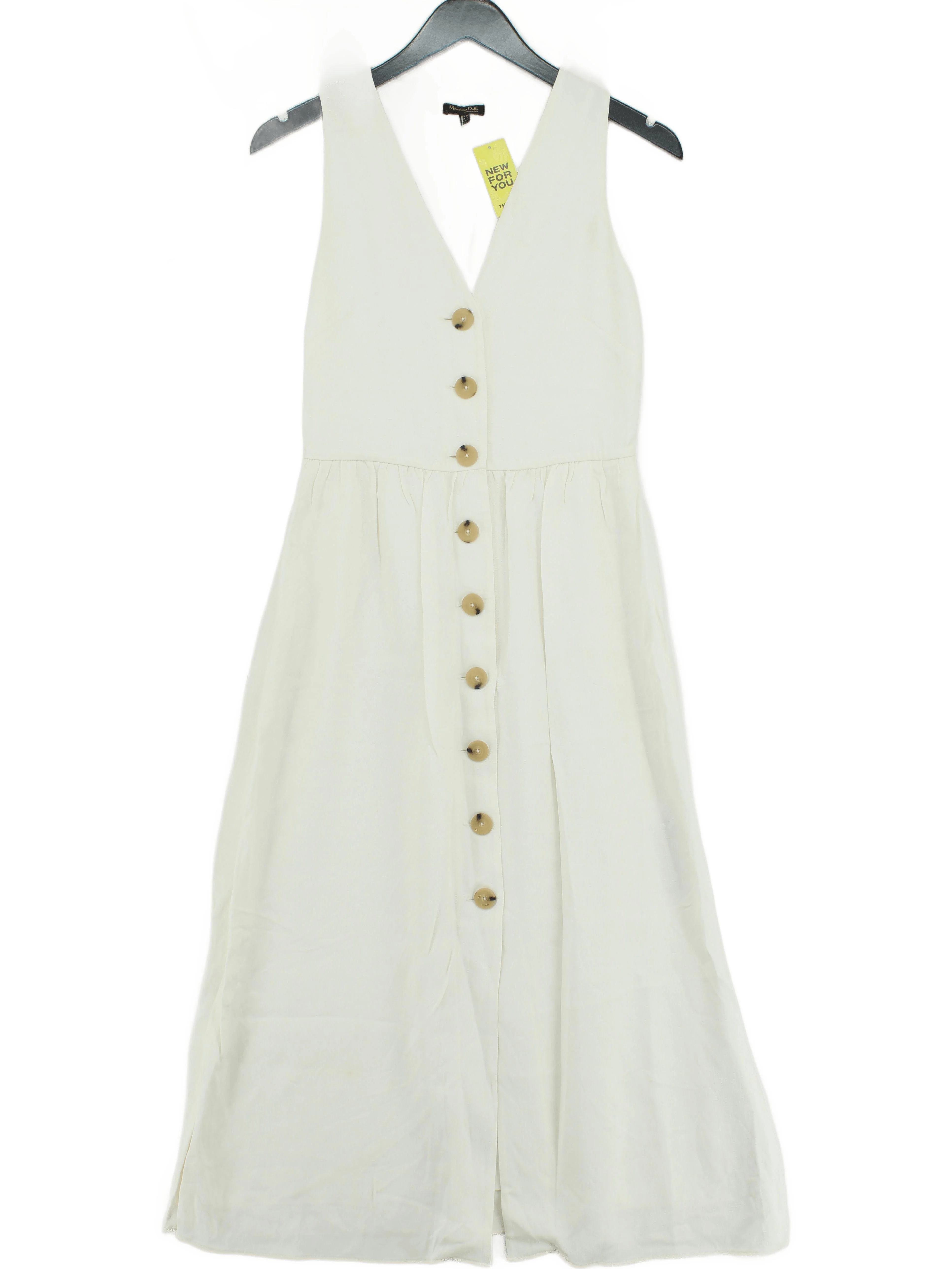 Massimo Dutti Shirt Midi Dress UK8 in White