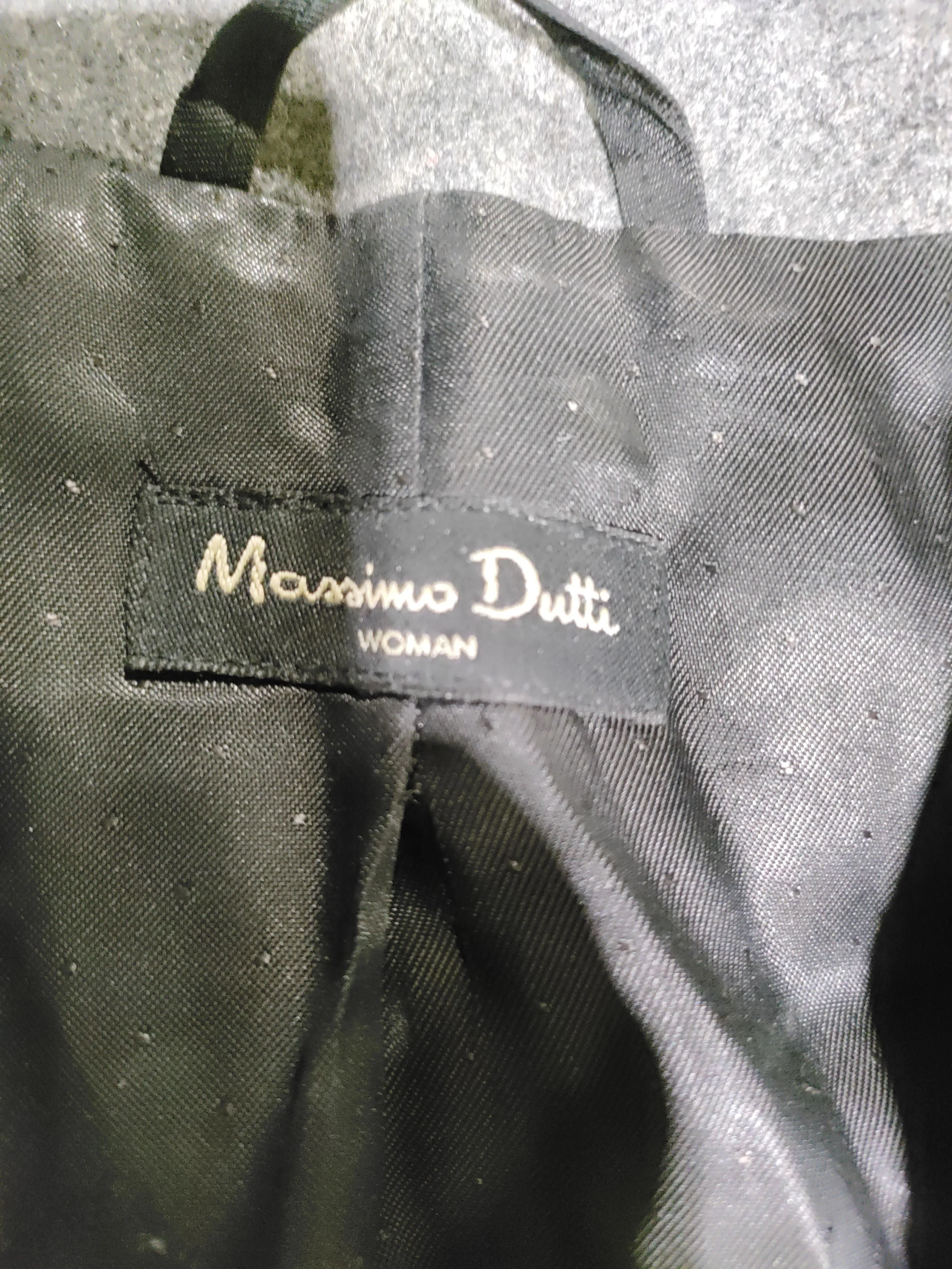 Massimo Dutti Women's Blazer UK 10 Grey 100% Wool Overcoat - Image 5