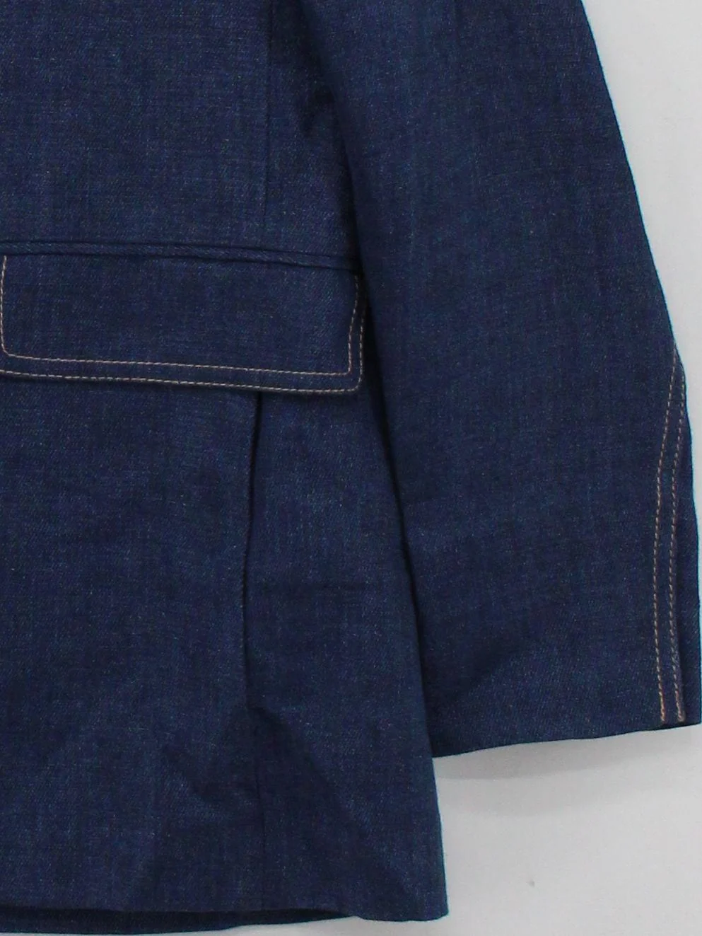 Massimo Dutti Women's Blazer UK 12 Blue Linen with Cotton Overcoat - Image 4