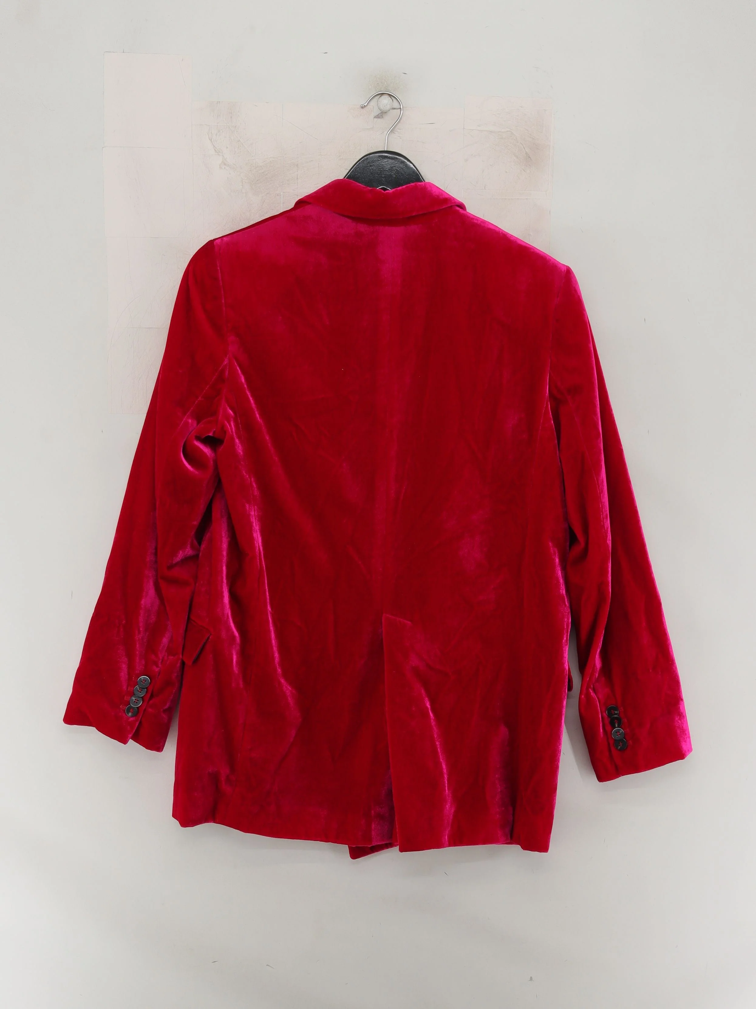 Massimo Dutti Women's Blazer UK 12 Red 100% Other Overcoat - Image 2