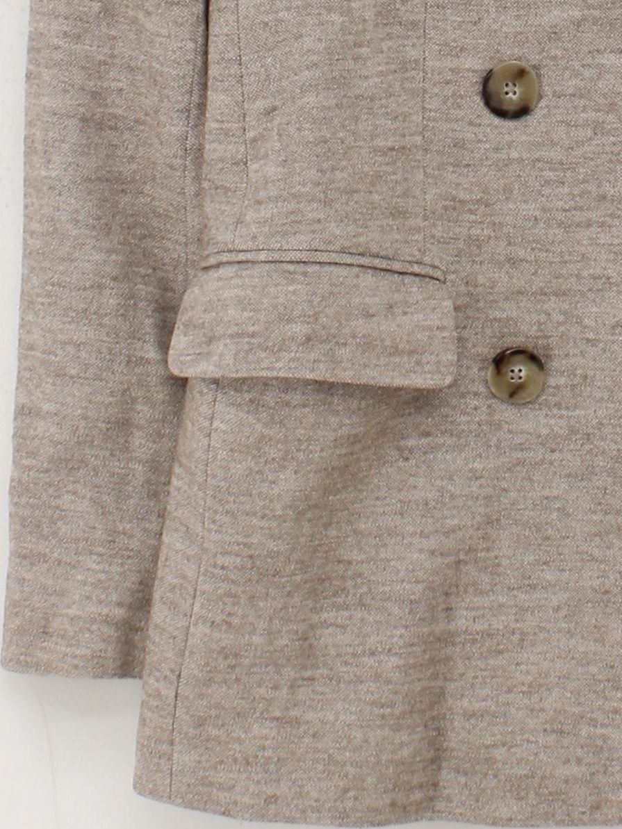 Massimo Dutti Women's Blazer UK 6 Tan Polyester with Elastane Overcoat - Image 4