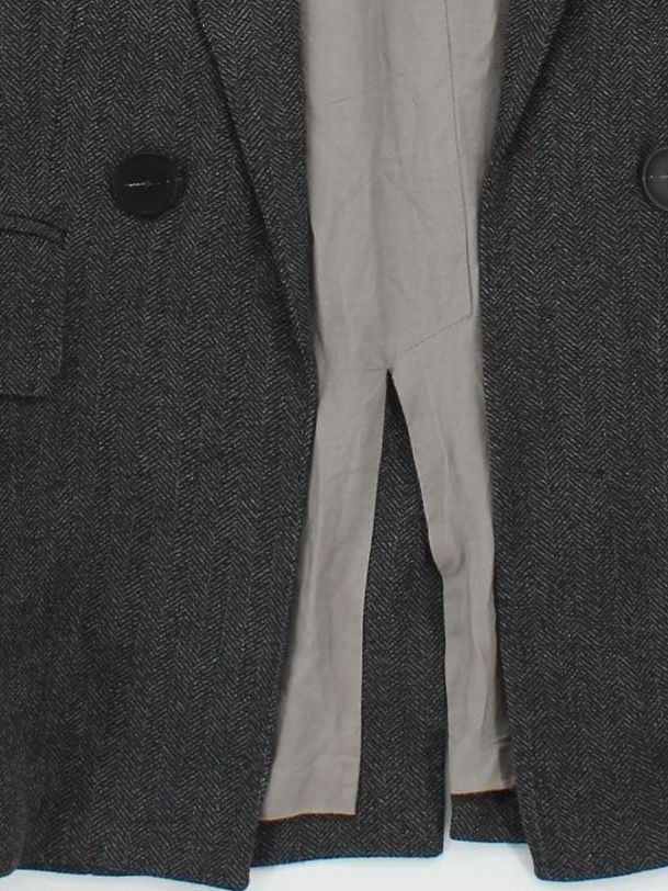Massimo Dutti Women's Blazer UK 8 Grey Wool with Viscose Overcoat - Image 4