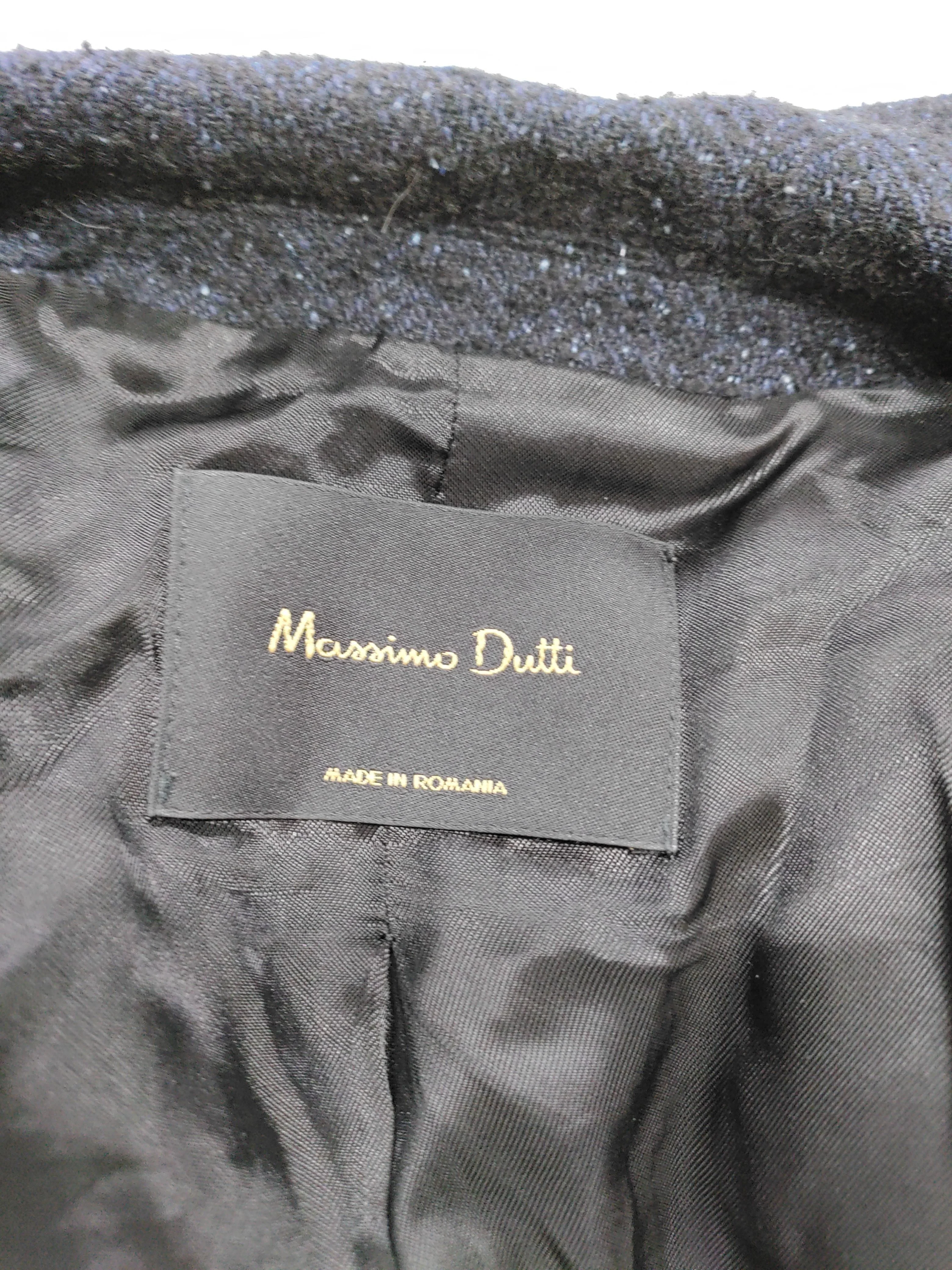 Massimo Dutti Women's Blazer XS Blue Wool with Polyester Overcoat - Image 5