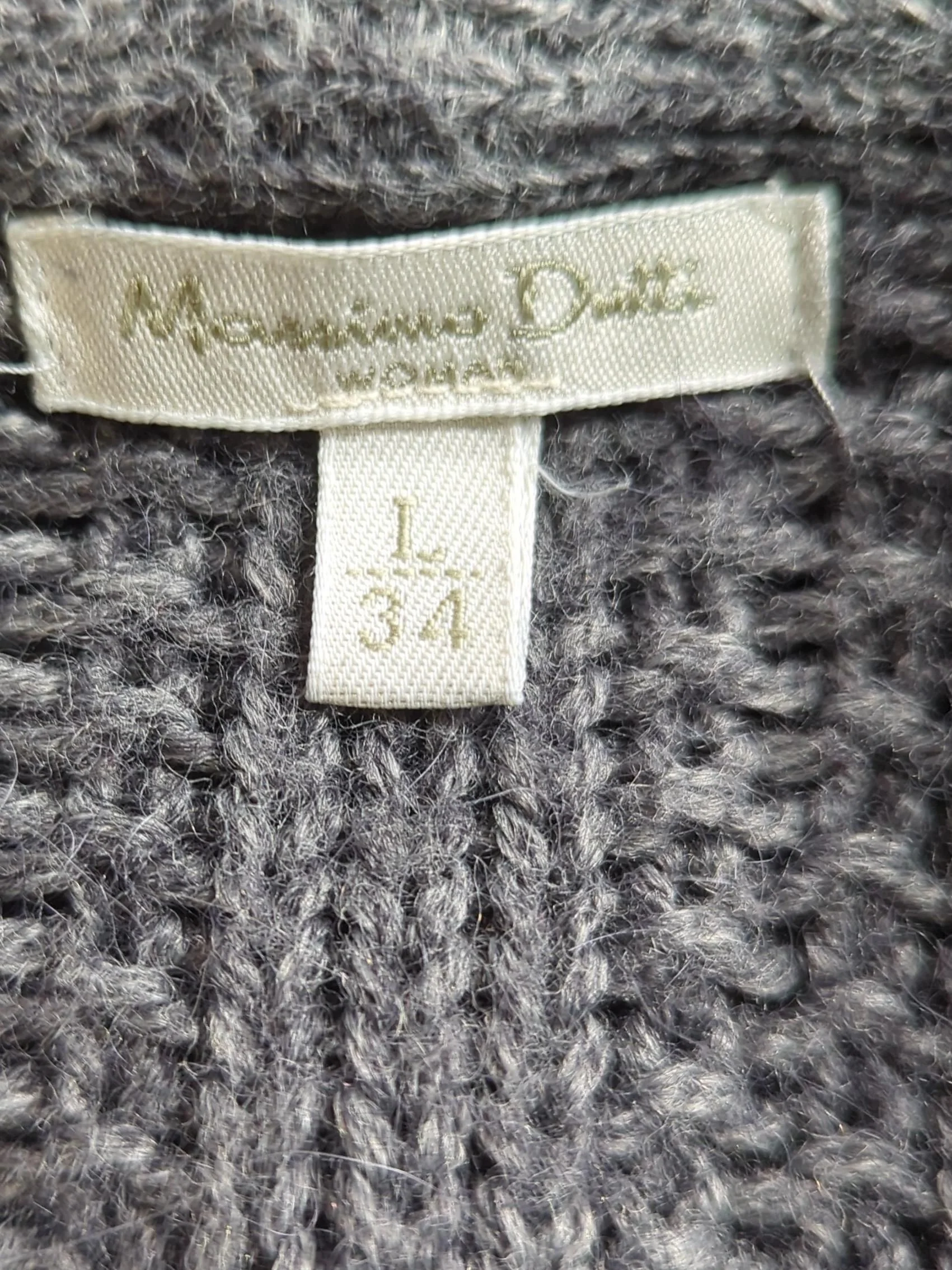 Massimo Dutti Women's Cardigan L Grey Acrylic with Wool, Cashmere Cardigan - Image 6