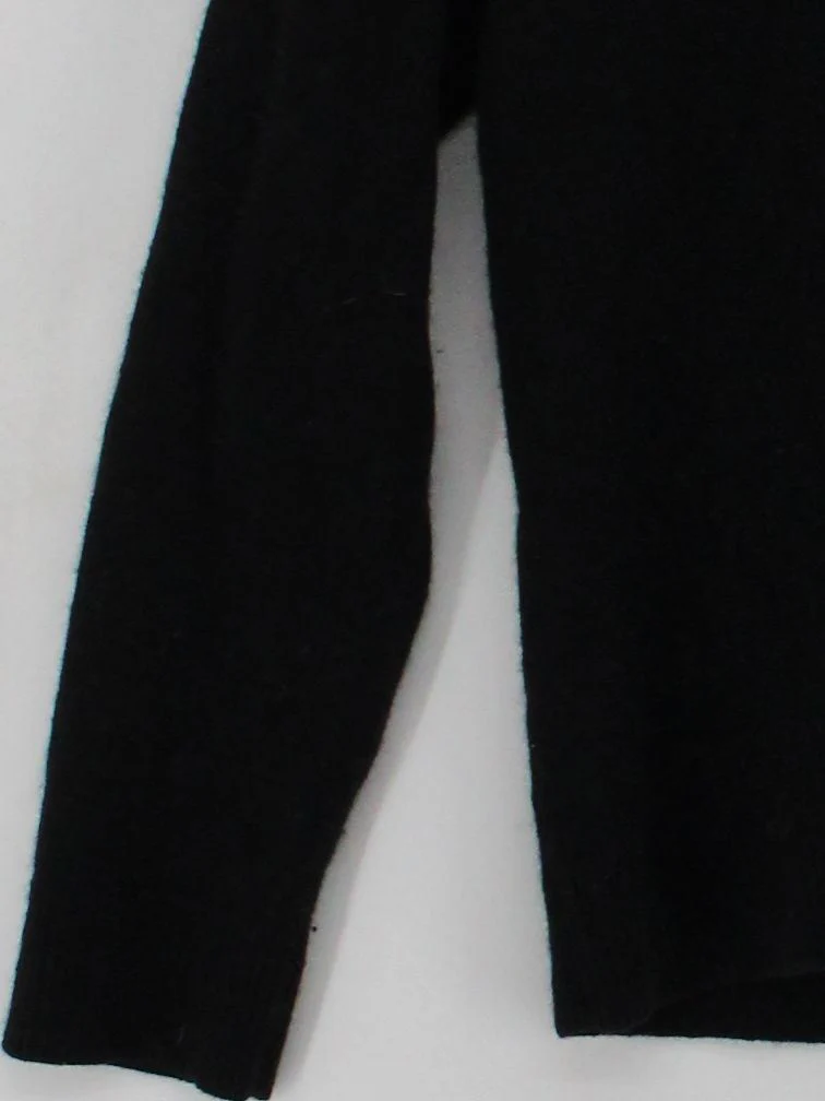 Massimo Dutti Women's Cardigan M Black Wool with Cashmere V-Neck Cardigan - Image 4