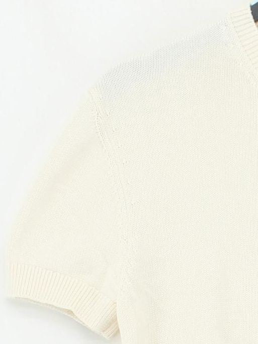 Massimo Dutti Women's Cardigan M Cream 100% Cotton Round Neck Cardigan - Image 4