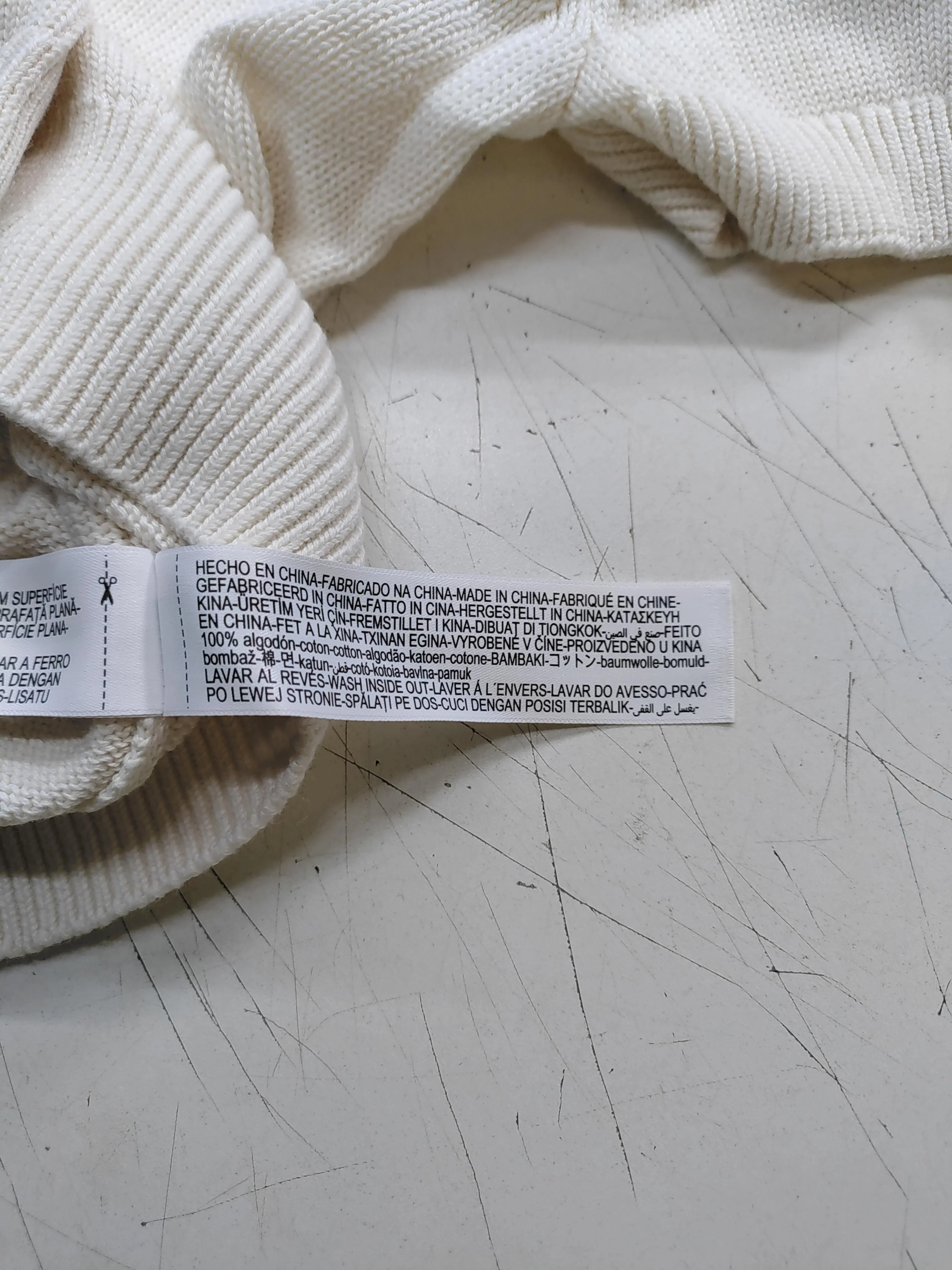 Massimo Dutti Women's Cardigan M Cream 100% Cotton Round Neck Cardigan - Image 6
