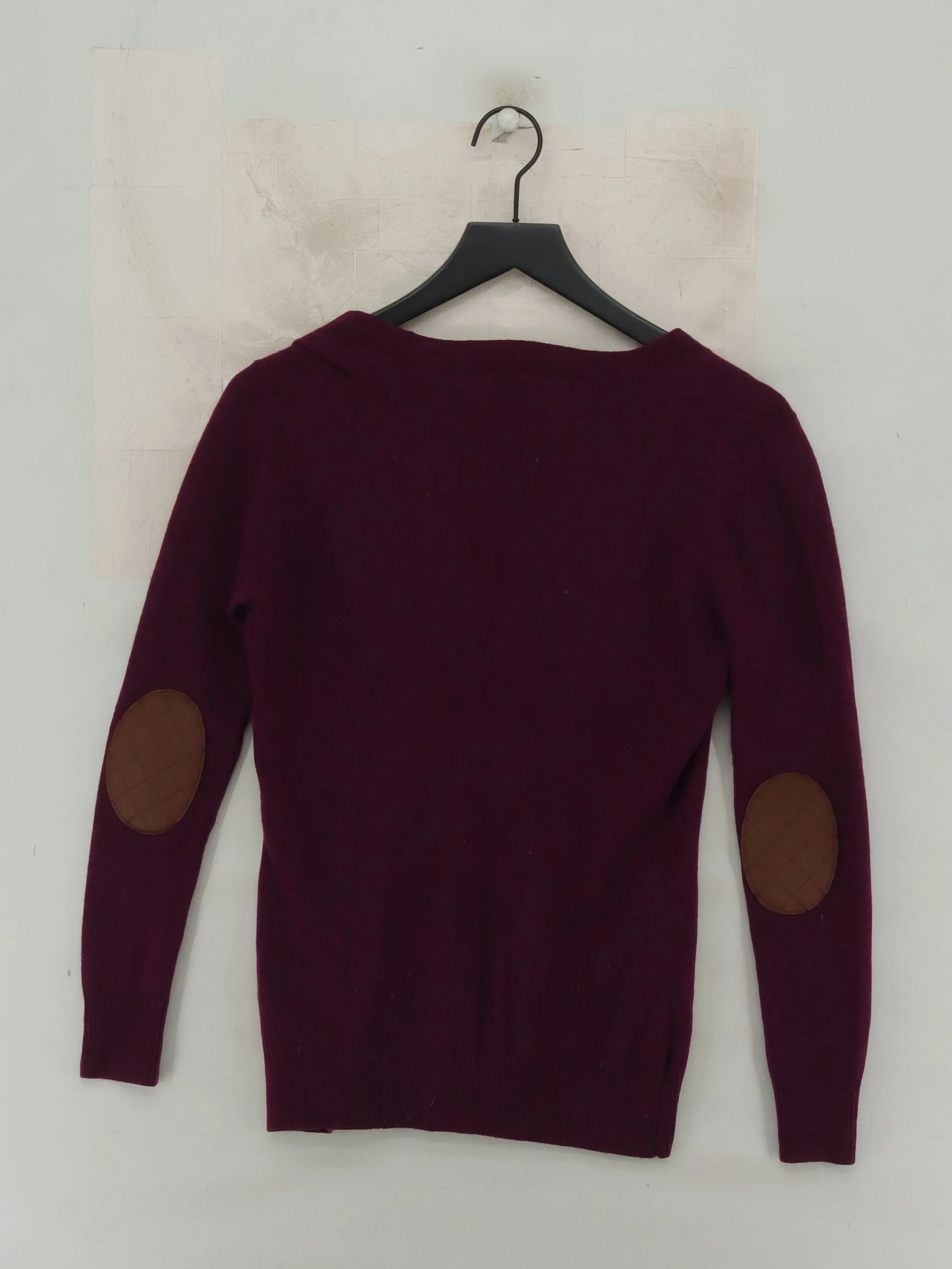 Massimo Dutti Women's Cardigan M Purple Wool with Cashmere V-Neck Cardigan - Image 2