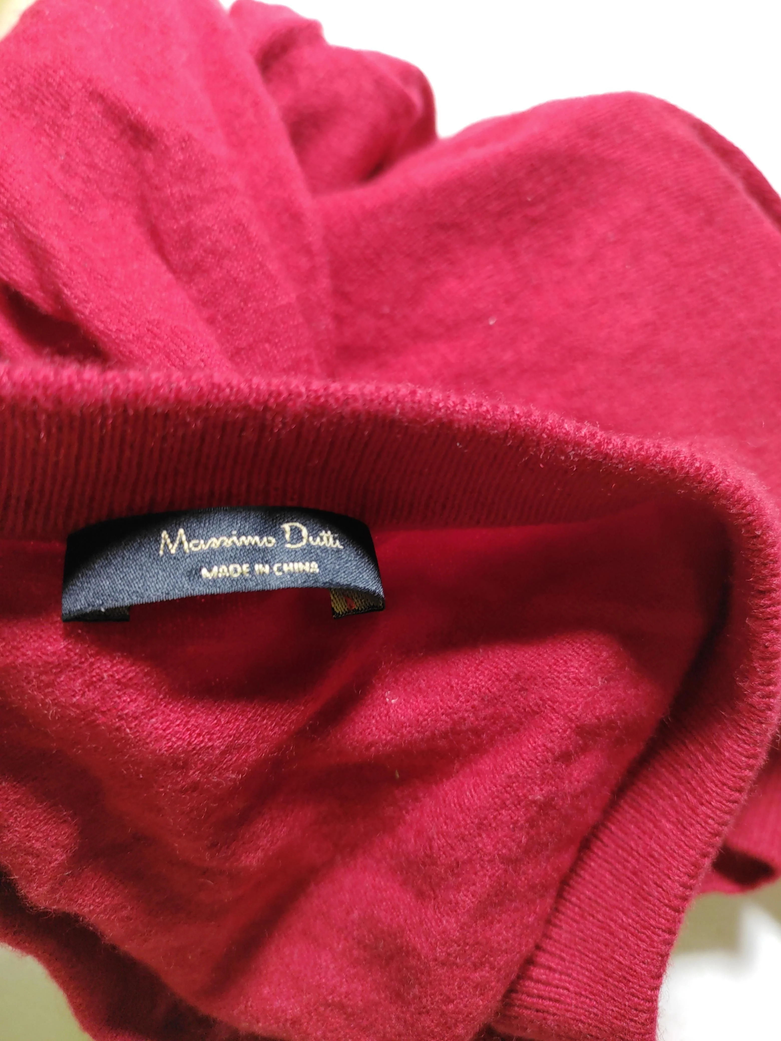 Massimo Dutti Women's Cardigan S Red Polyamide with Viscose, Elastane Cardigan - Image 5