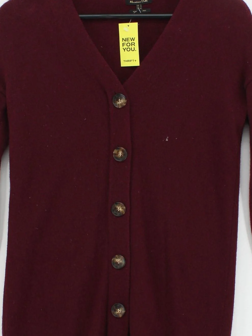 Massimo Dutti Women's Cardigan S Red Wool - Image 3