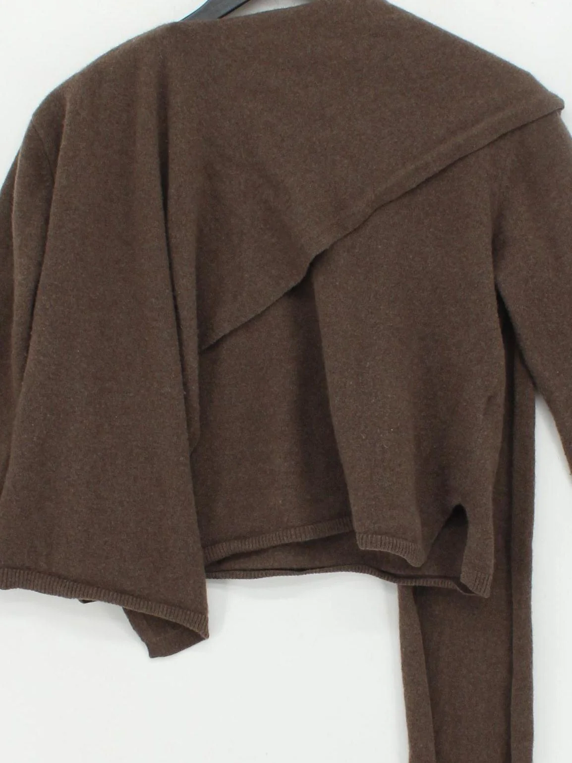 Massimo Dutti Women's Cardigan XS Brown 100% Wool V-Neck Cardigan - Image 3