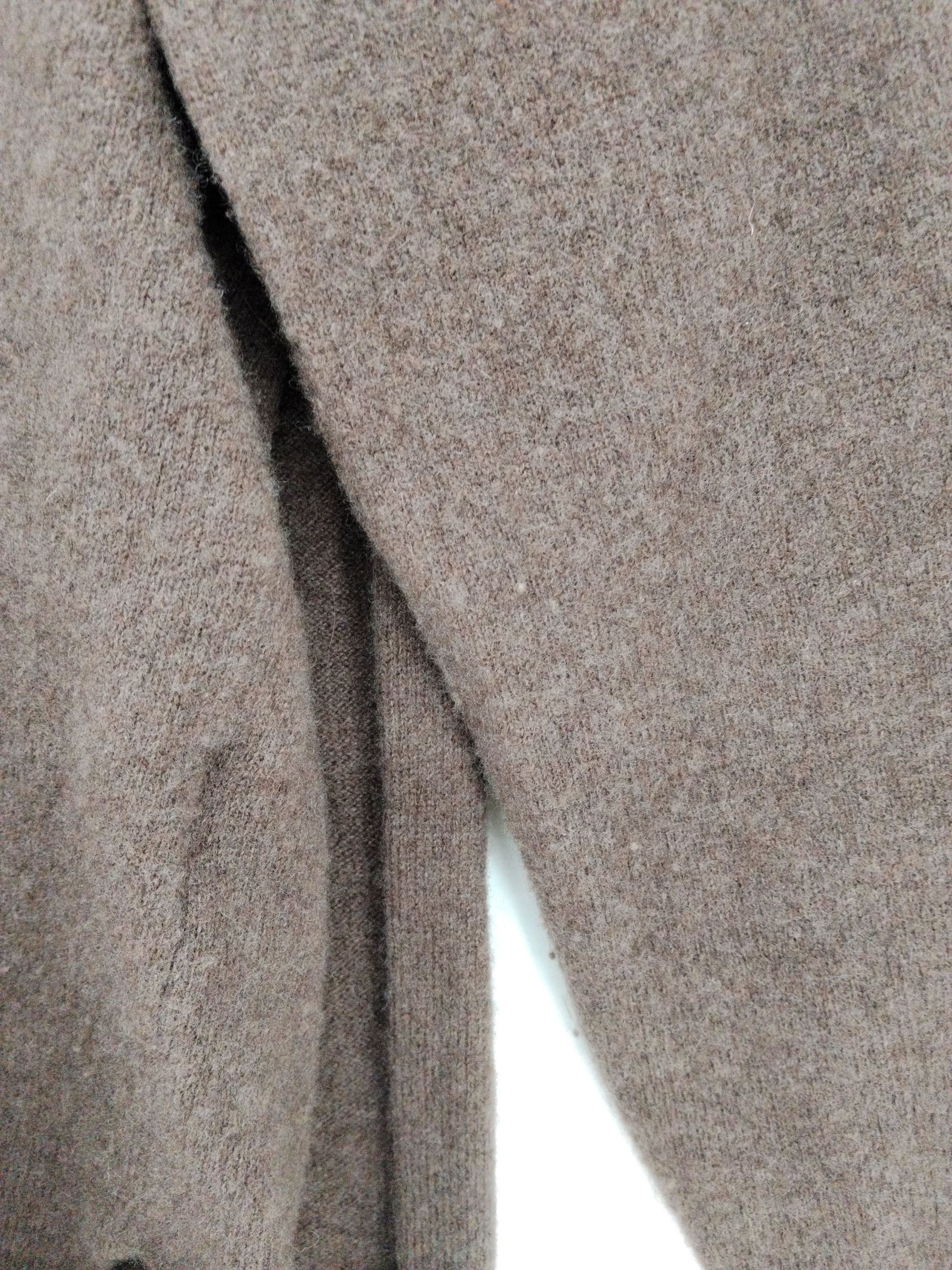 Massimo Dutti Women's Cardigan XS Brown 100% Wool V-Neck Cardigan - Image 5