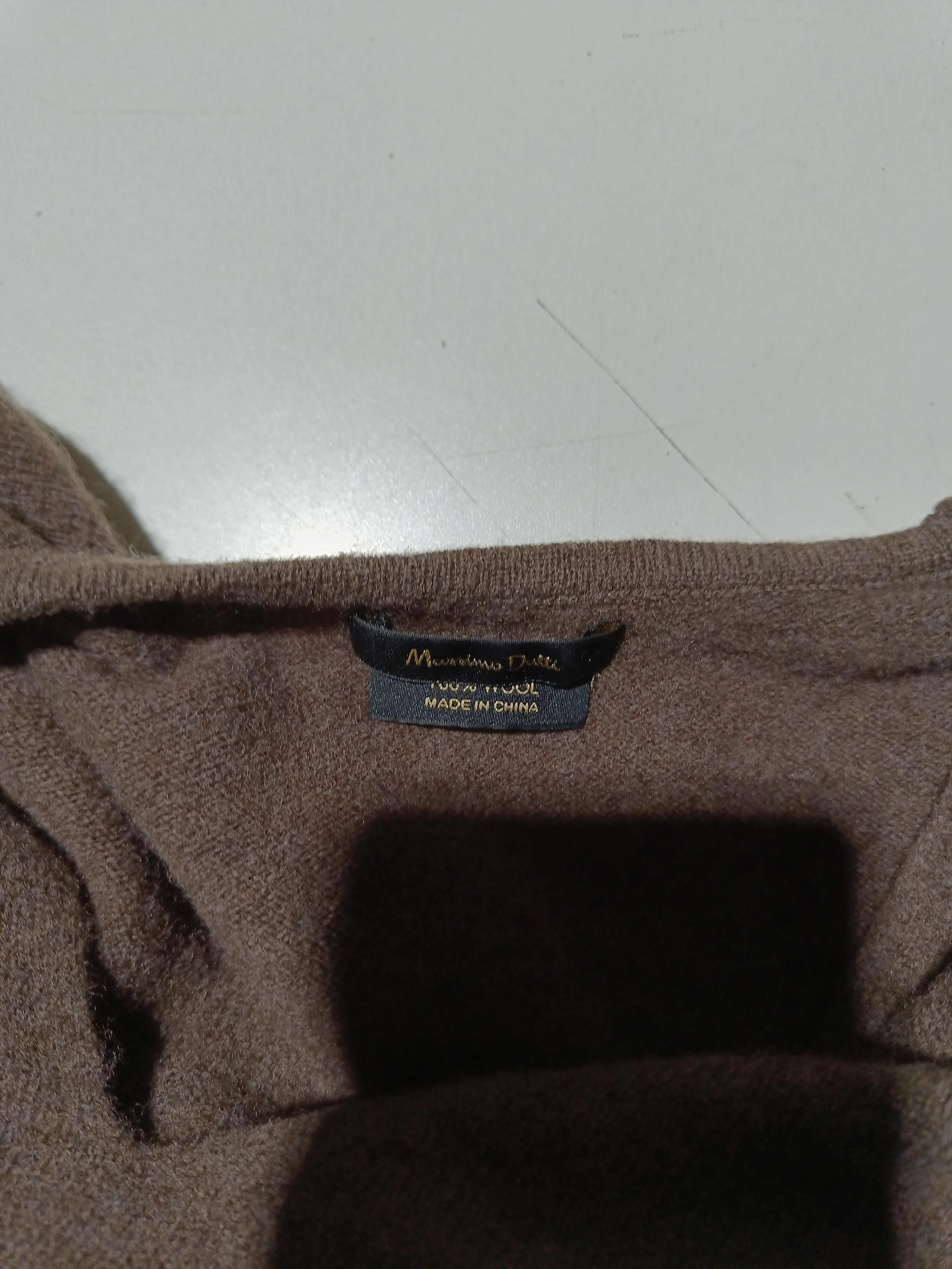 Massimo Dutti Women's Cardigan XS Brown 100% Wool V-Neck Cardigan - Image 6