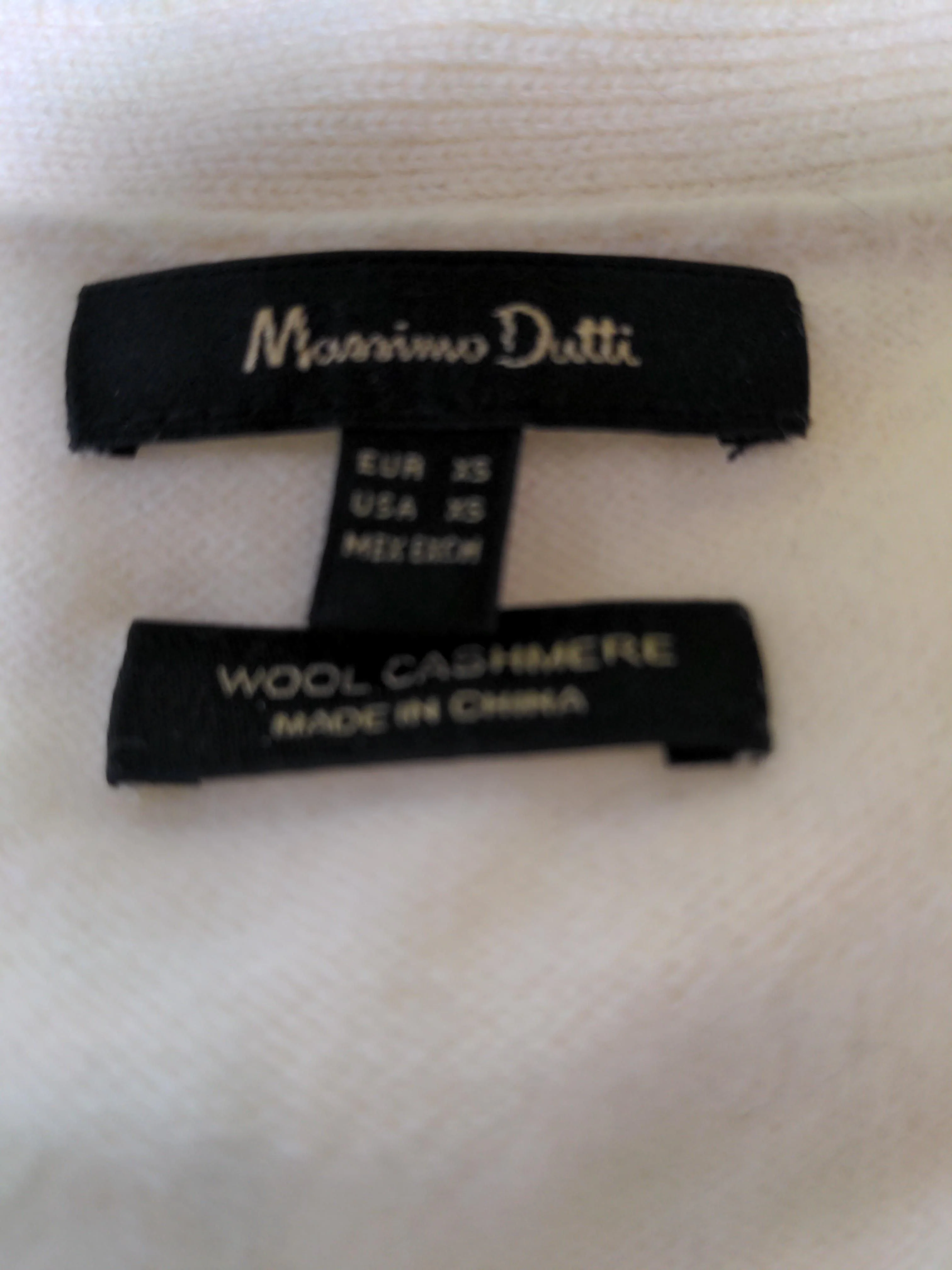 Massimo Dutti Women's Cardigan XS Cream Wool with Cashmere V-Neck Cardigan - Image 6