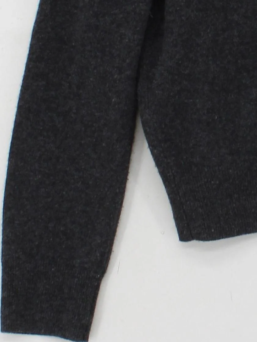 Massimo Dutti Women's Cardigan XS Grey 100% Wool High Neck Cardigan - Image 4