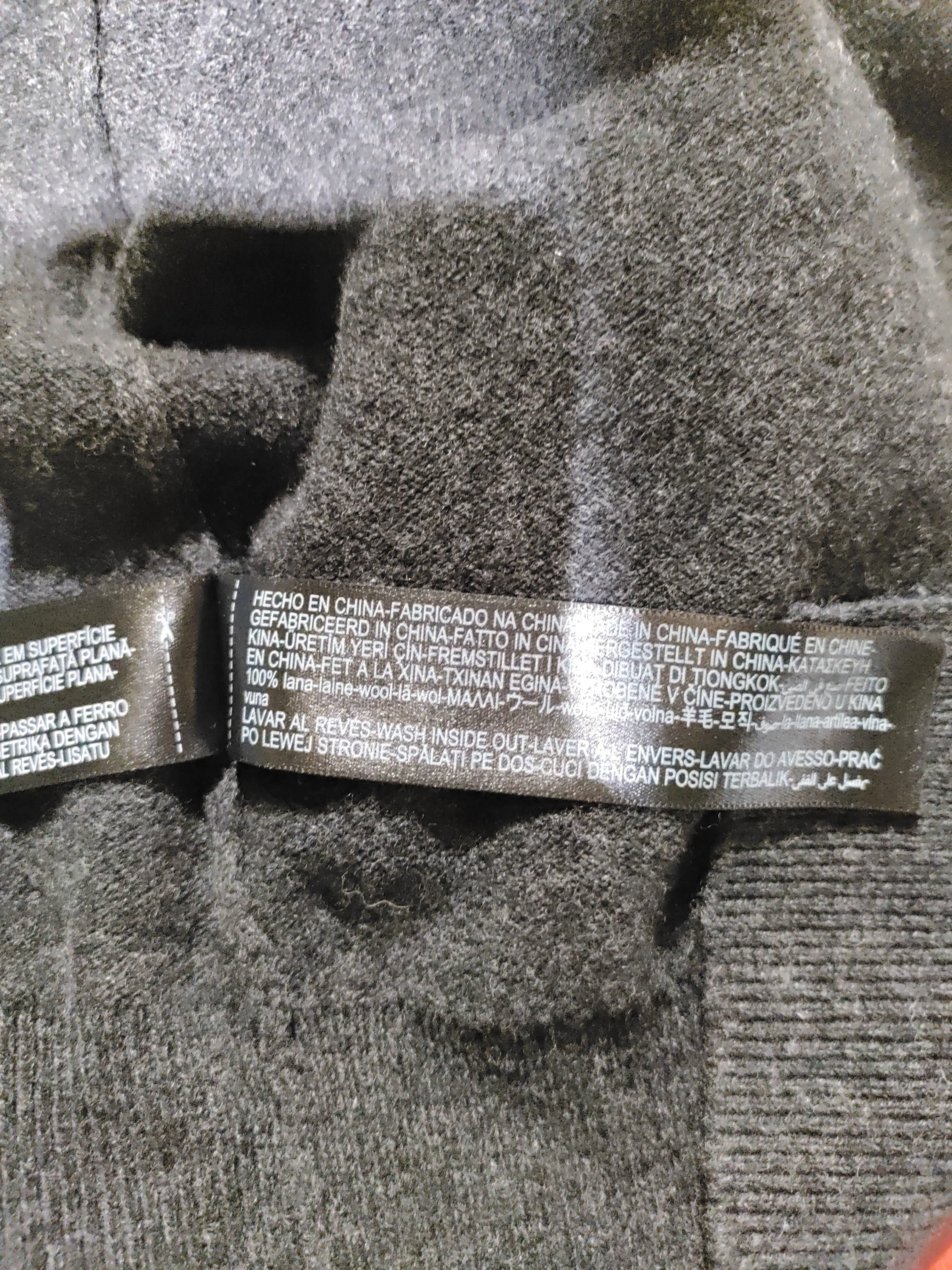 Massimo Dutti Women's Cardigan XS Grey 100% Wool High Neck Cardigan - Image 7