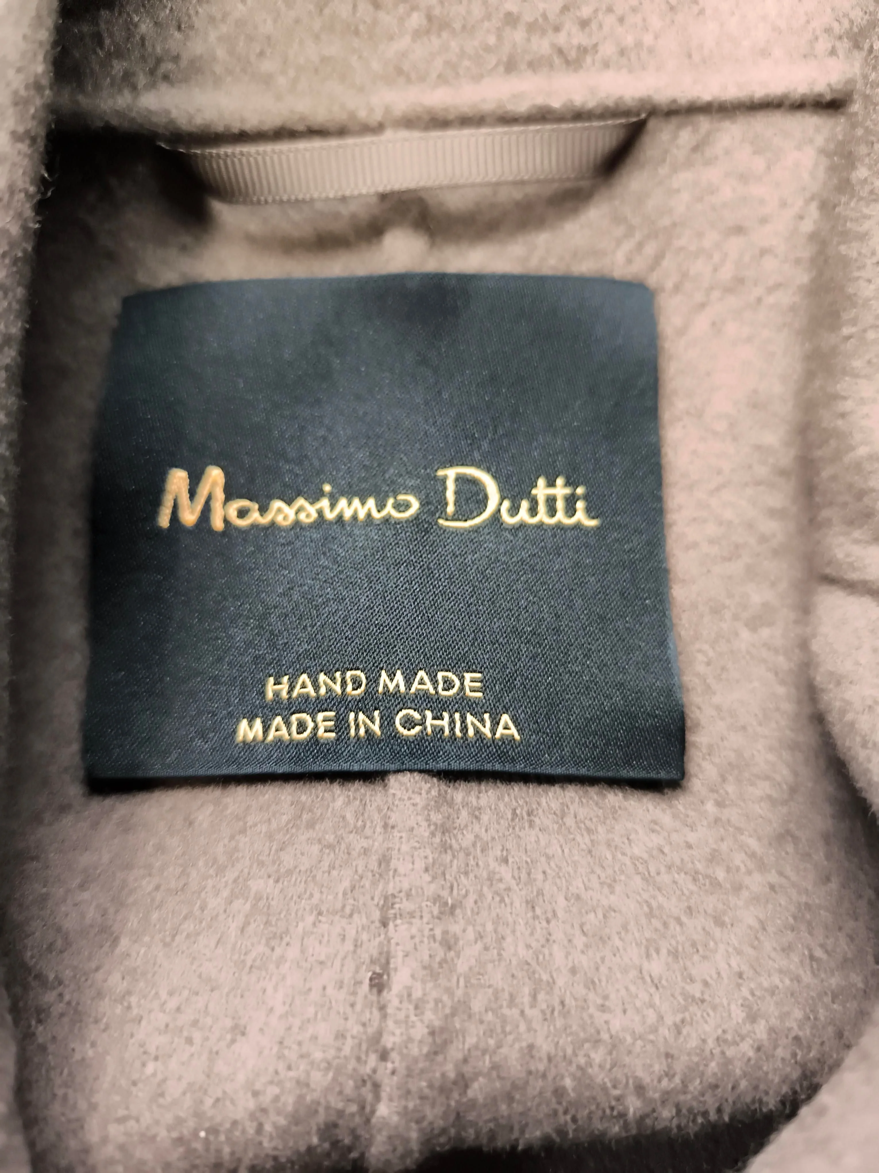 Massimo Dutti Women's Coat M Brown Wool with Polyamide Overcoat - Image 5