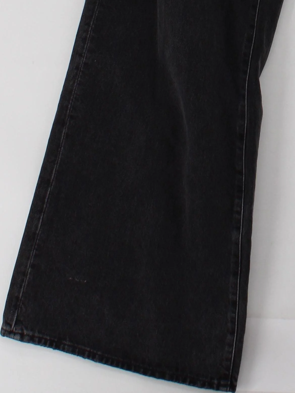 Massimo Dutti Women's Jeans UK 10 Black 100% Cotton Wide-Leg - Image 4