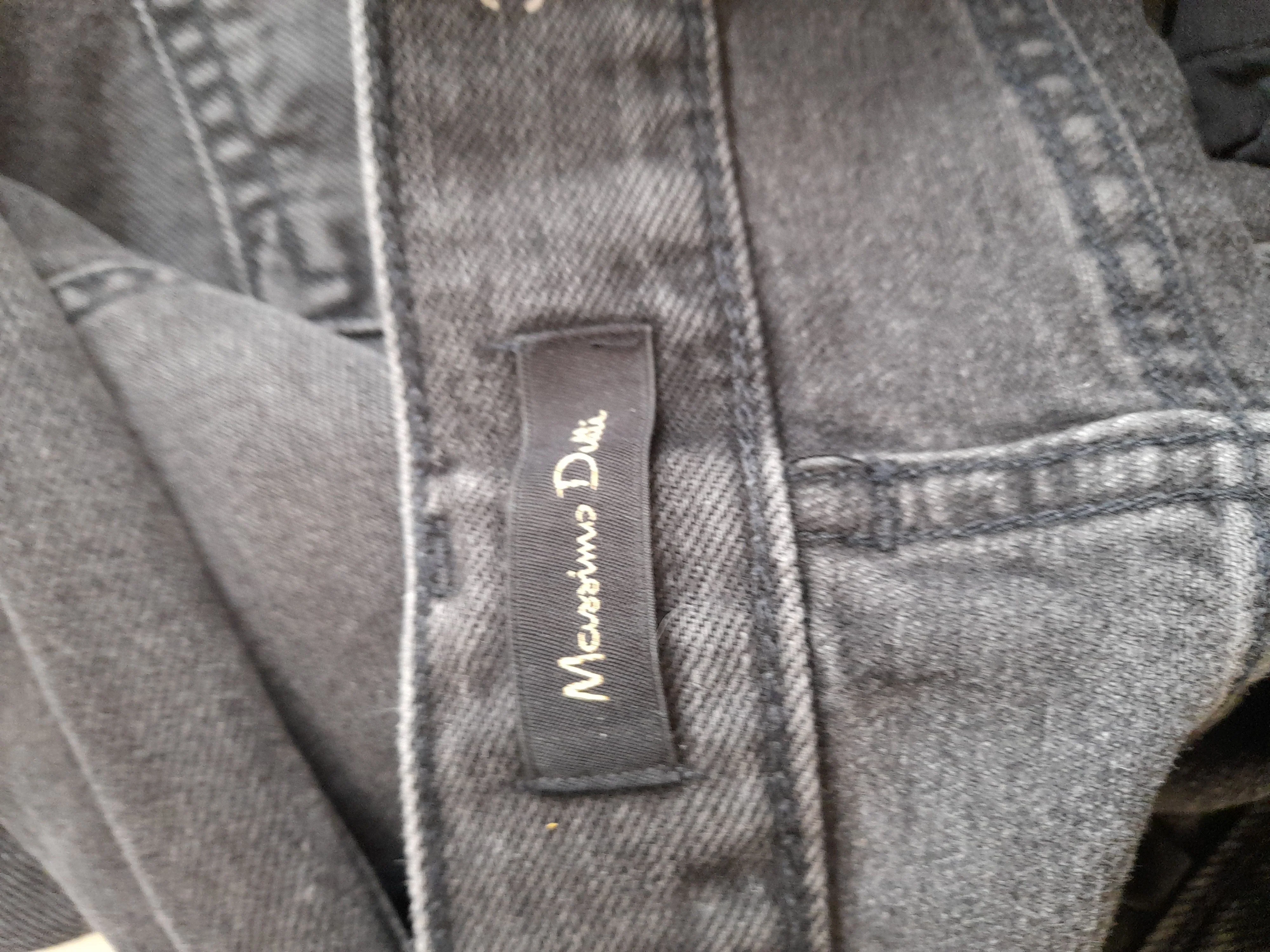 Massimo Dutti Women's Jeans UK 10 Black 100% Cotton Wide-Leg - Image 5
