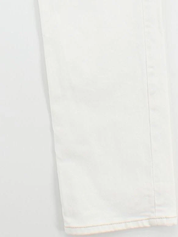 Massimo Dutti Women's Jeans UK 6 White Cotton with Elastane Straight - Image 4