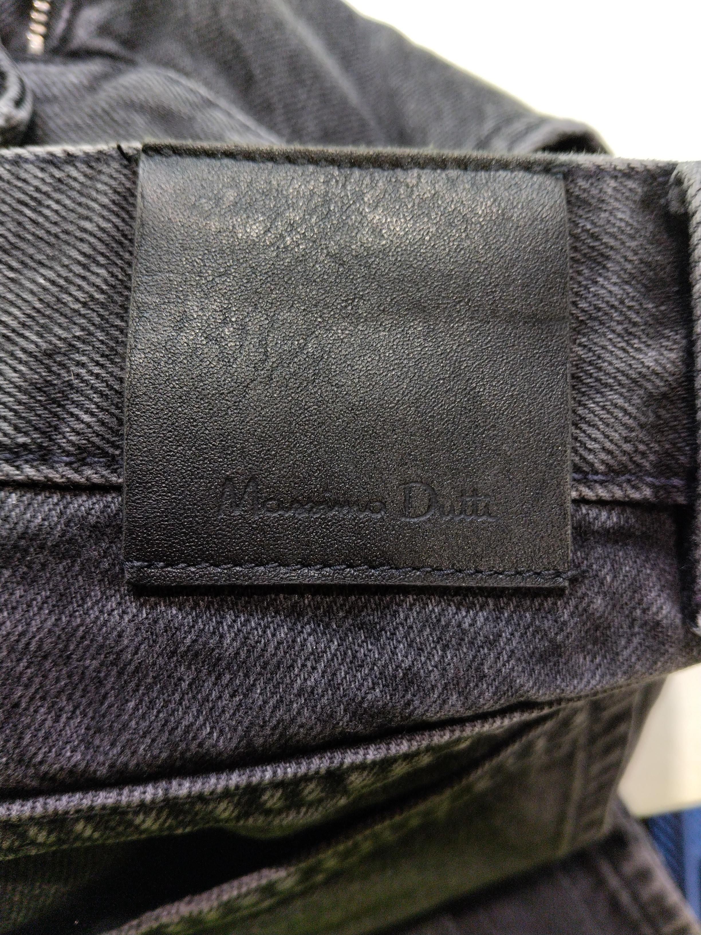 Massimo Dutti Women's Jeans UK 8 Black 100% Cotton Wide-Leg - Image 5