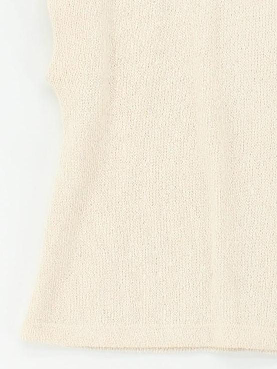 Massimo Dutti Women's Jumper L Cream 100% Cotton Mock Neck Pullover - Image 4
