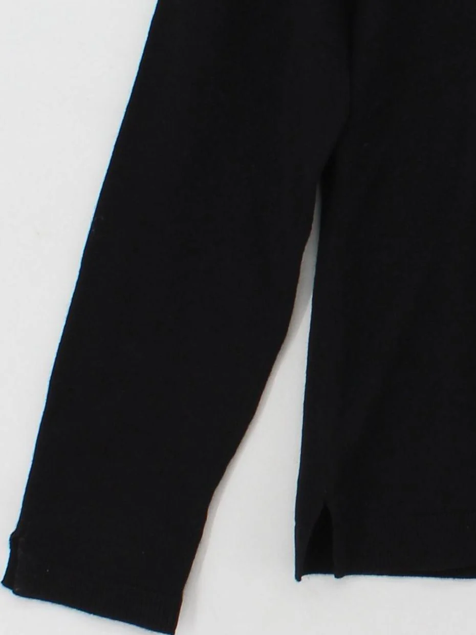 Massimo Dutti Women's Jumper M Black 100% Polyamide Collared Pullover - Image 4
