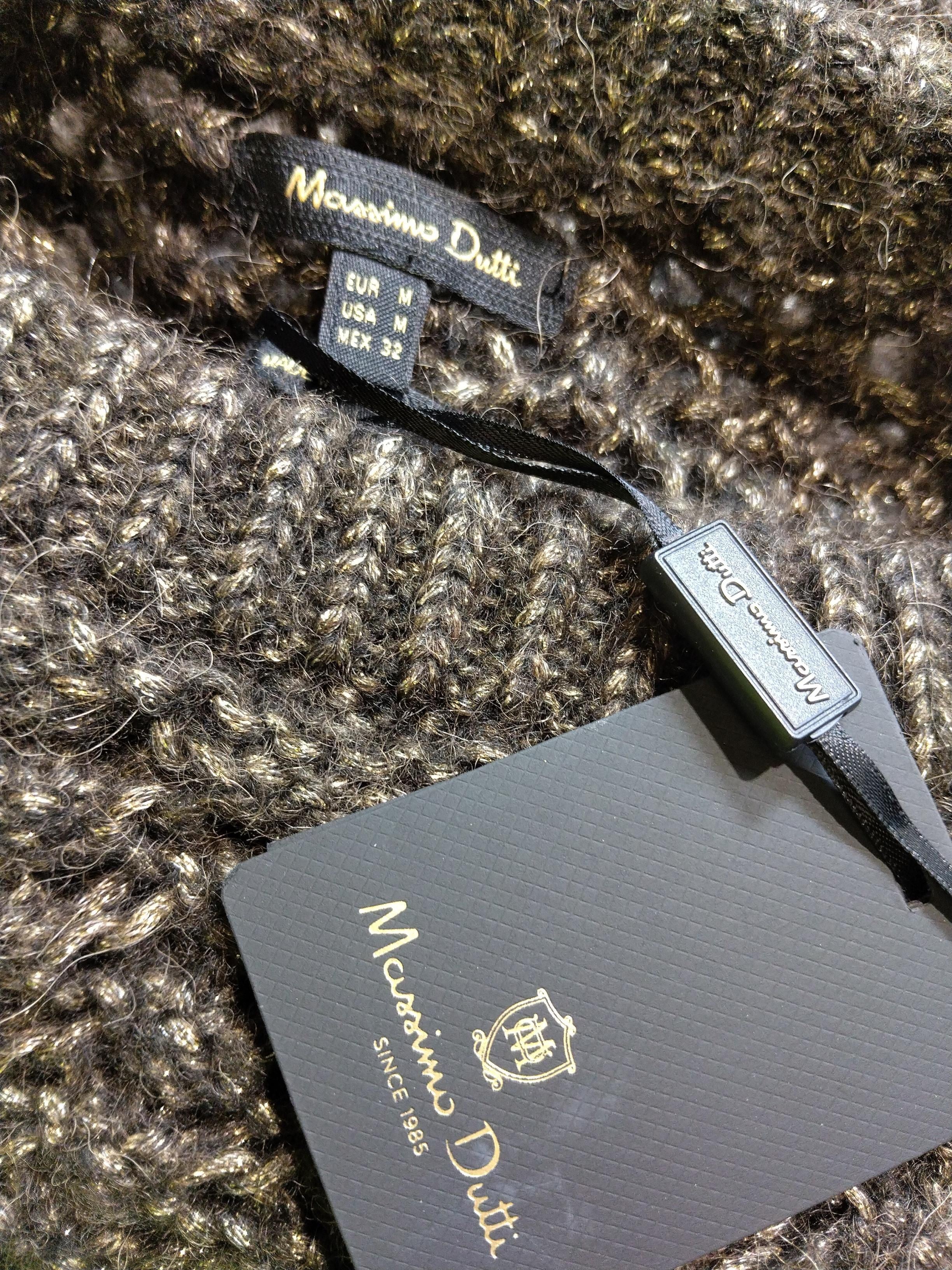 Massimo Dutti Women's Jumper M Brown Polyester with Acrylic, Other Pullover - Image 5
