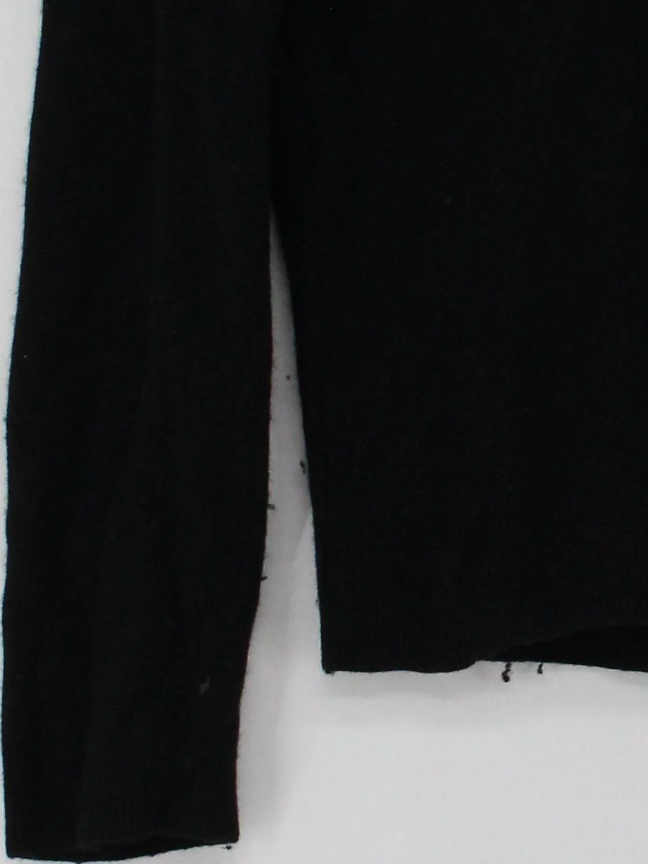 Massimo Dutti Women's Jumper S Black 100% Other V-Neck Pullover - Image 4