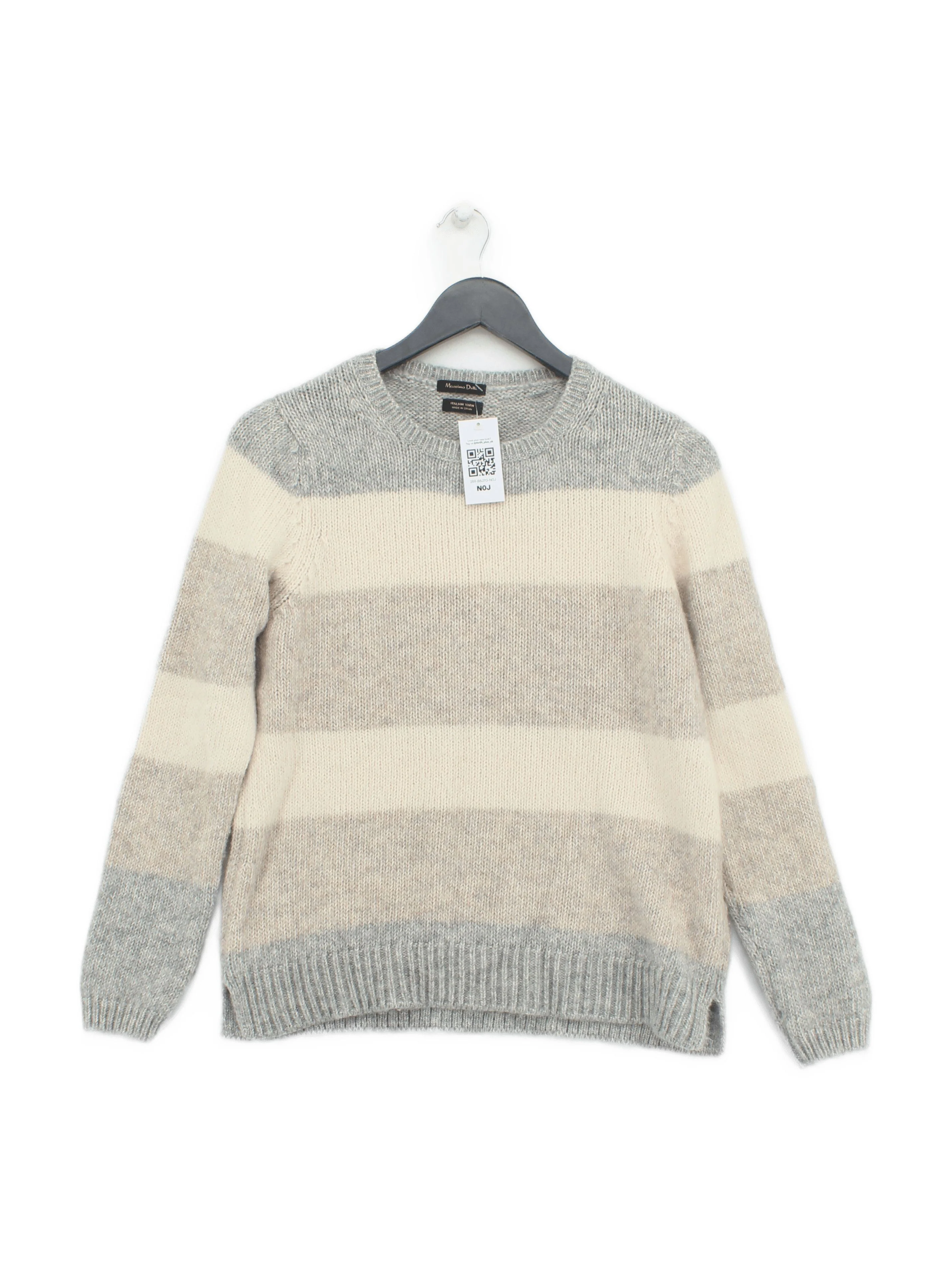 Massimo Dutti Women's Jumper S Multi Cotton with Polyamide, Wool Pullover