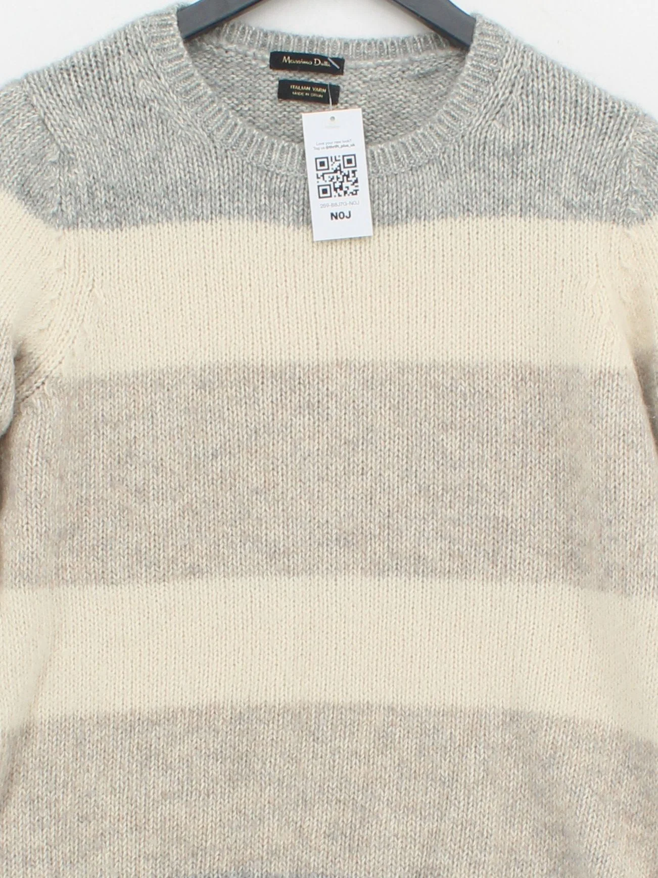 Massimo Dutti Women's Jumper S Multi Cotton with Polyamide, Wool Pullover - Image 3