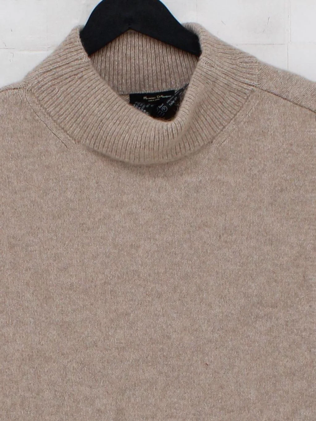 Massimo Dutti Women's Jumper Tan 100% Wool High Neck Vest - Image 3