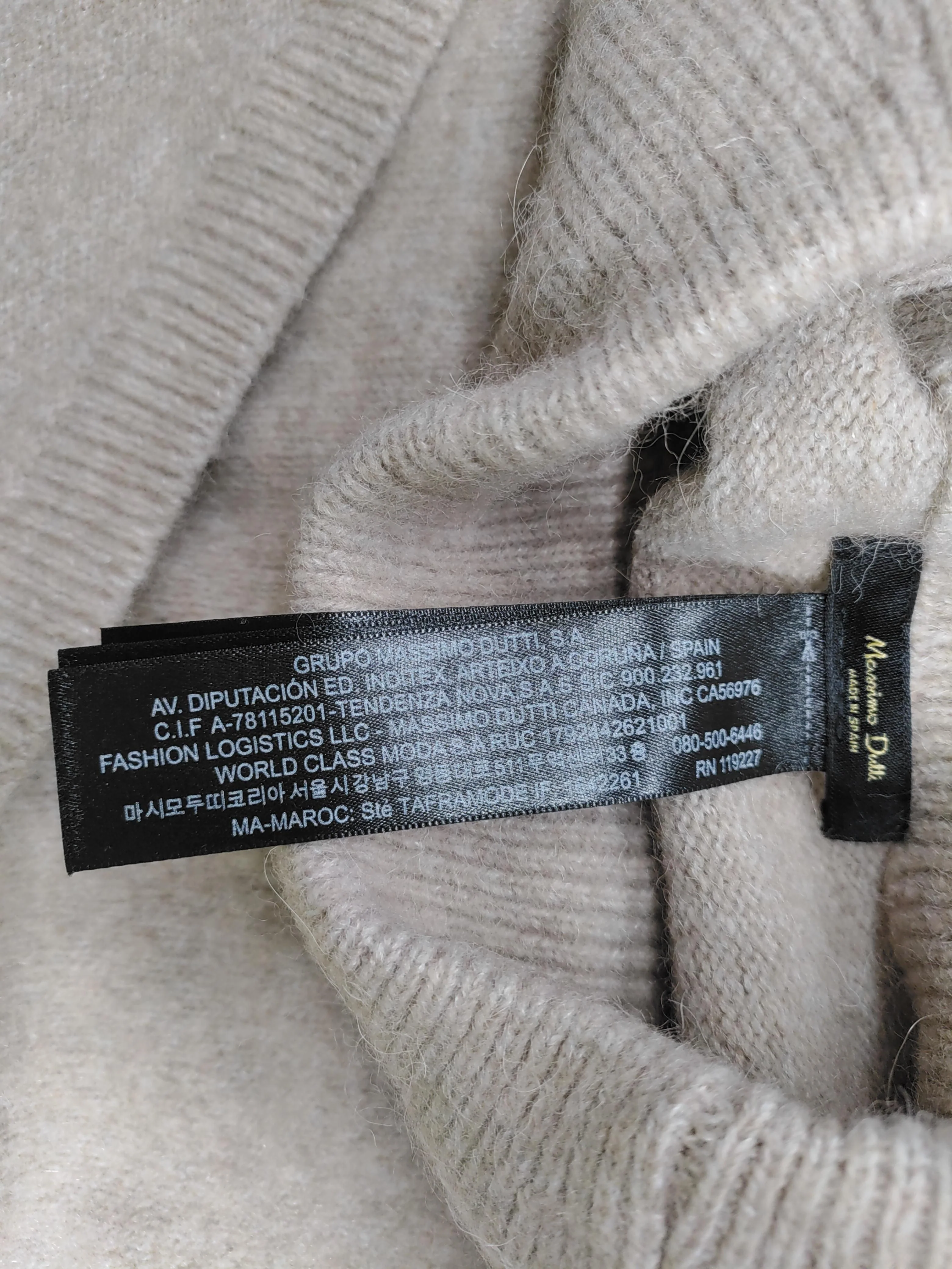 Massimo Dutti Women's Jumper Tan 100% Wool High Neck Vest - Image 6