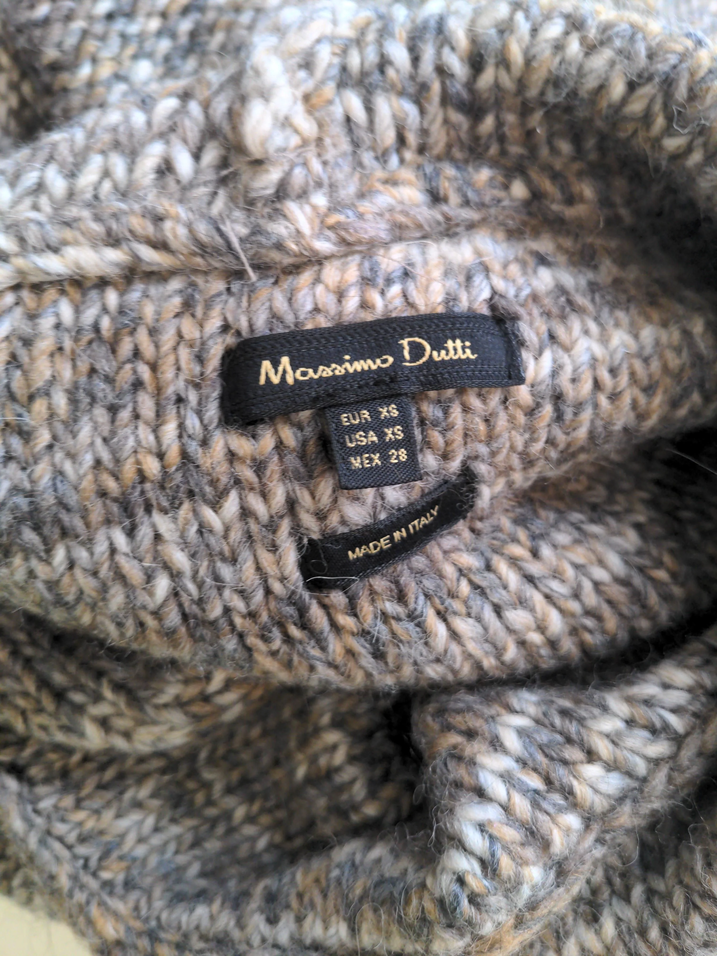 Massimo Dutti Women's Jumper XS Multi 100% Wool Roll Neck Vest - Image 5