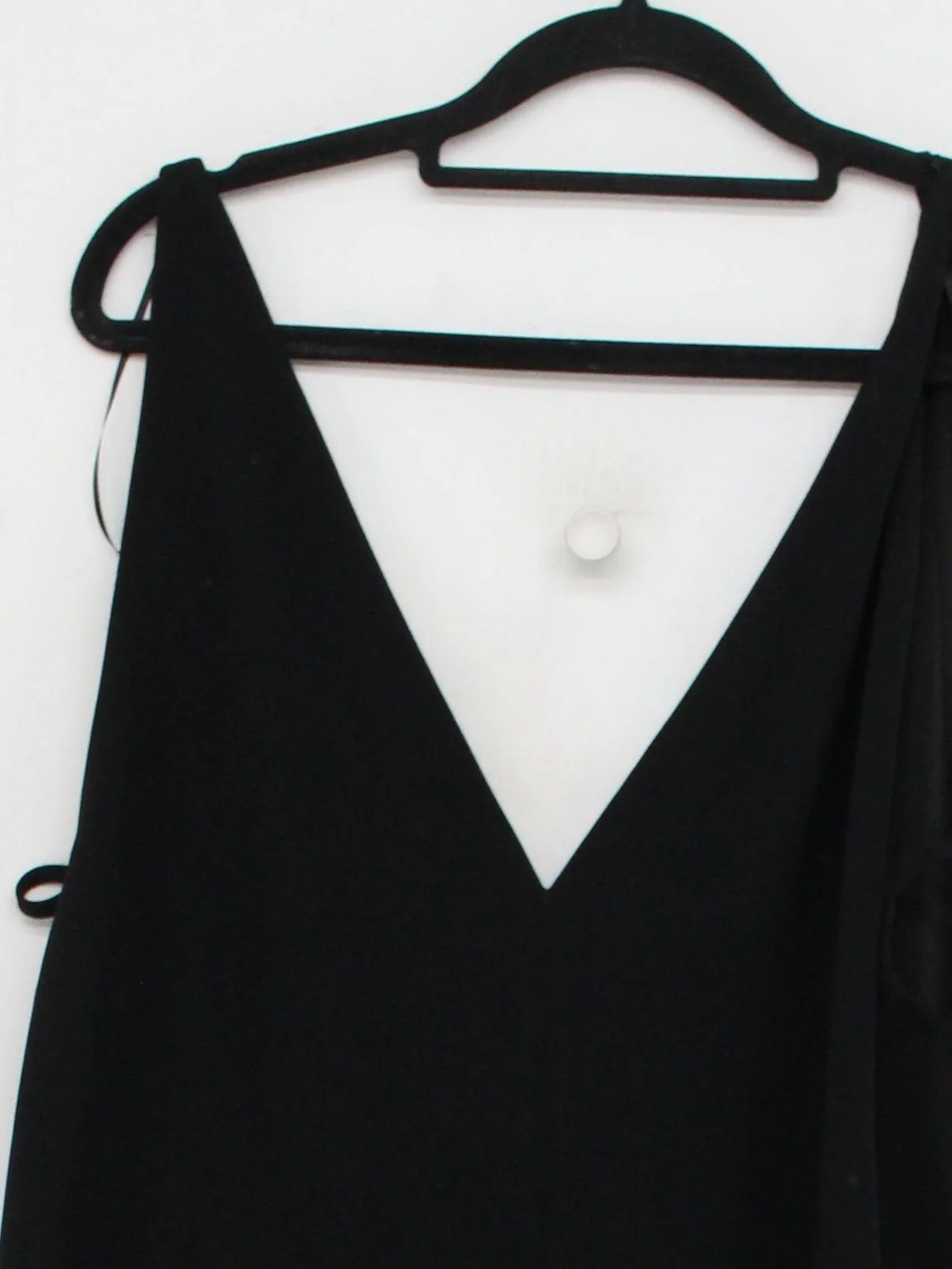 Massimo Dutti Women's Jumpsuit L Black Acetate with Viscose Wide-Leg Jumpsuit - Image 3